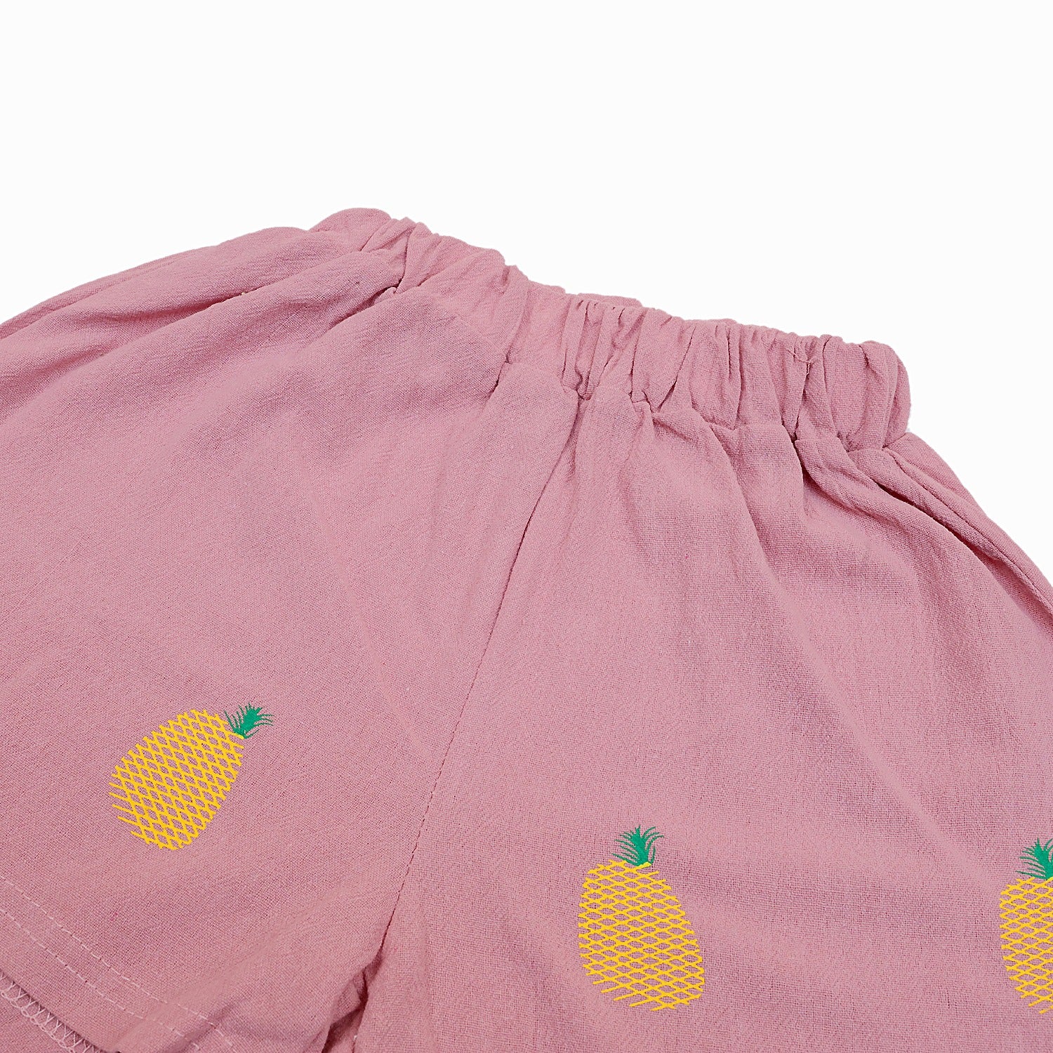 Girls 2 pcs shorts set Pineapple print