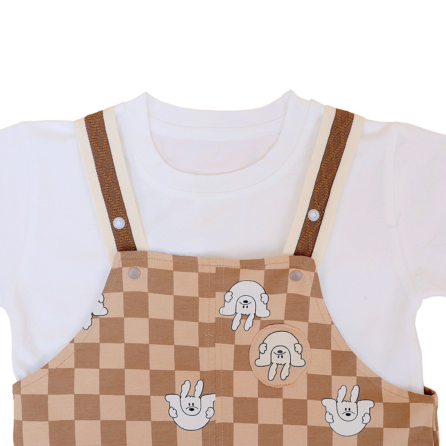 Checkered Half Sleeves Galis Suit