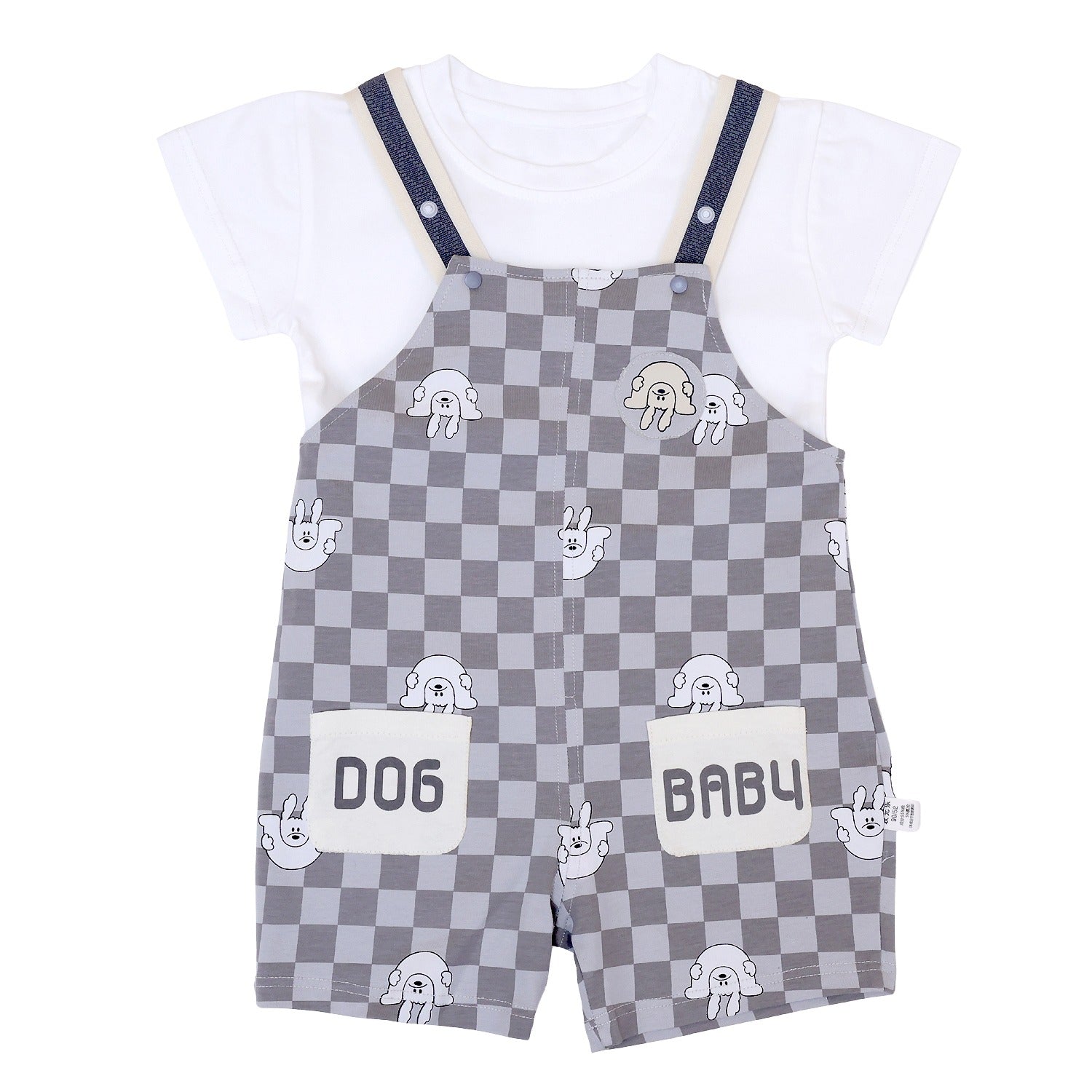 Checkered Half Sleeves Galis Suit