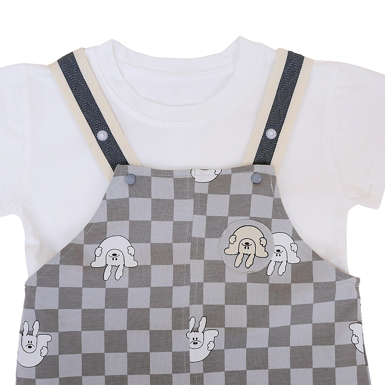 Checkered Half Sleeves Galis Suit