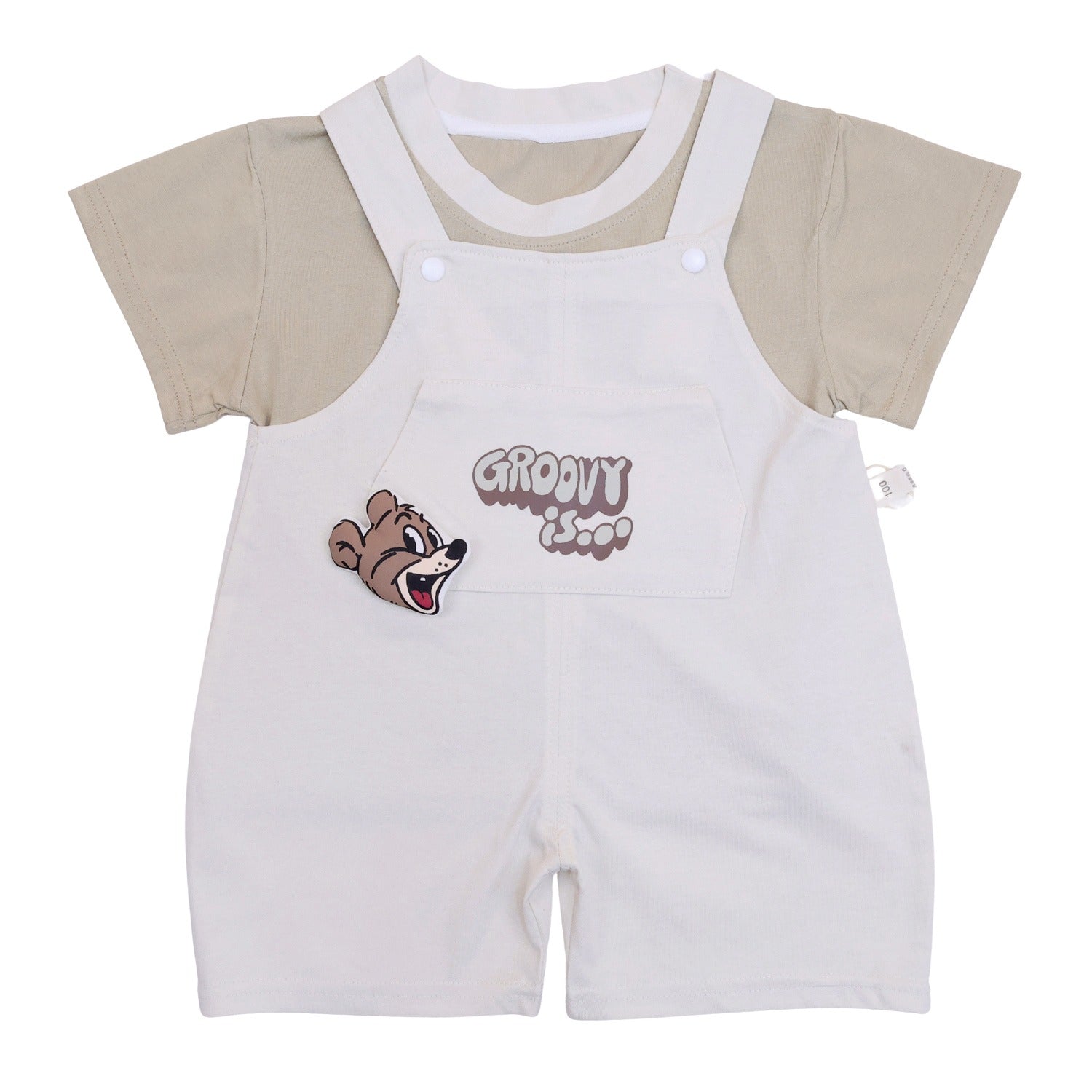 Kids Short sleeves Dungaree Set