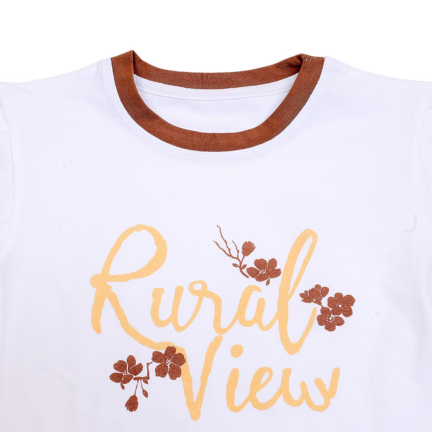 Girls Short Sleeves Dungaree with pockets
