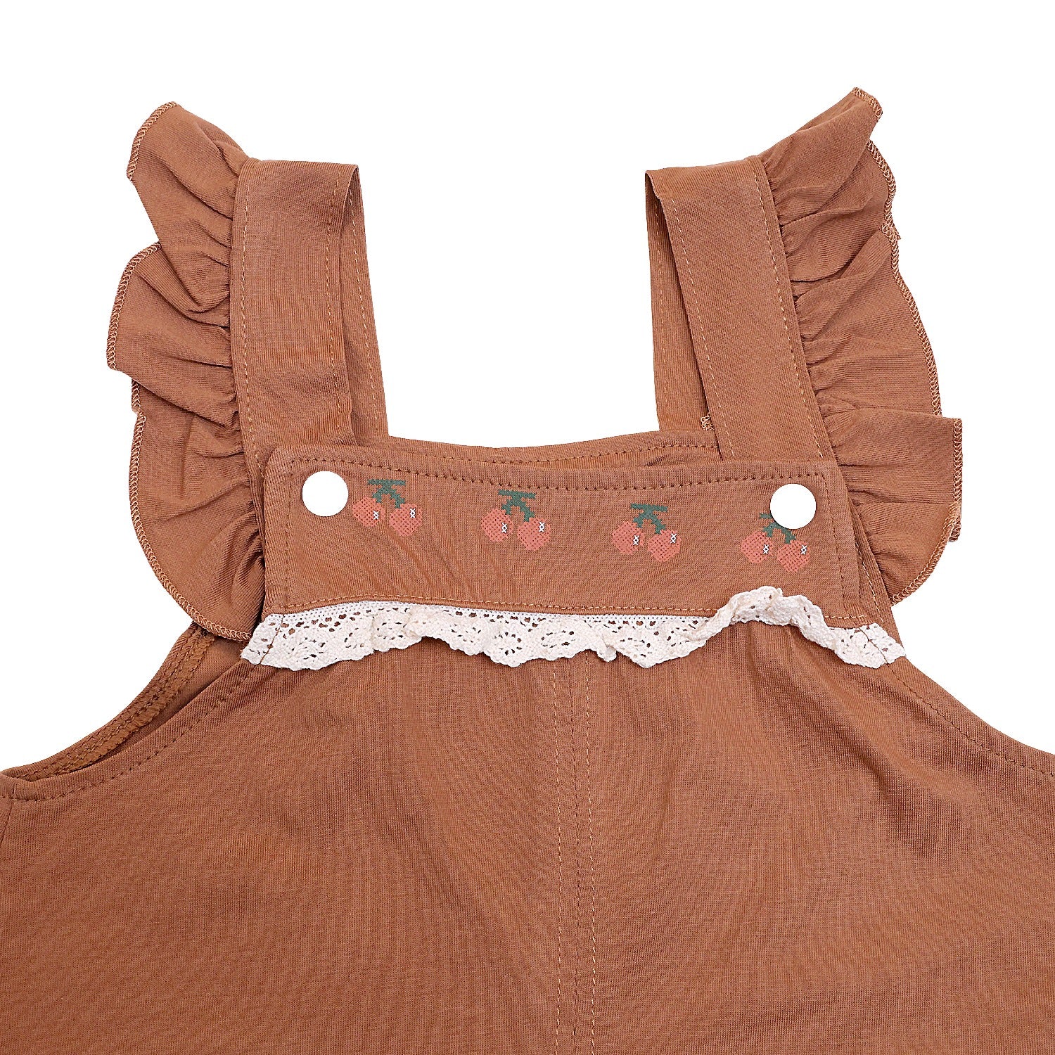 Girls Short Sleeves Dungaree with pockets