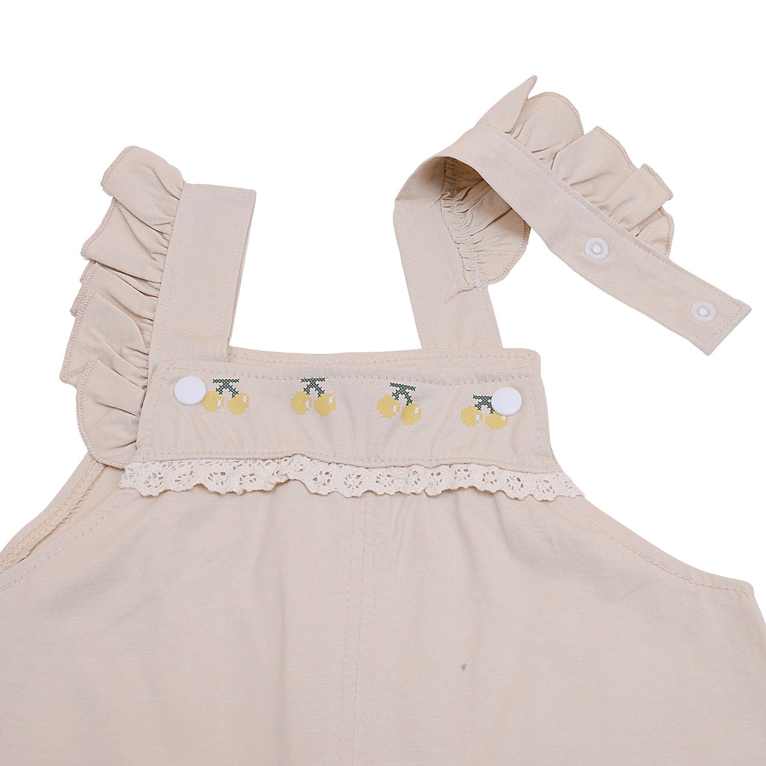 Girls Short Sleeves Dungaree with pockets