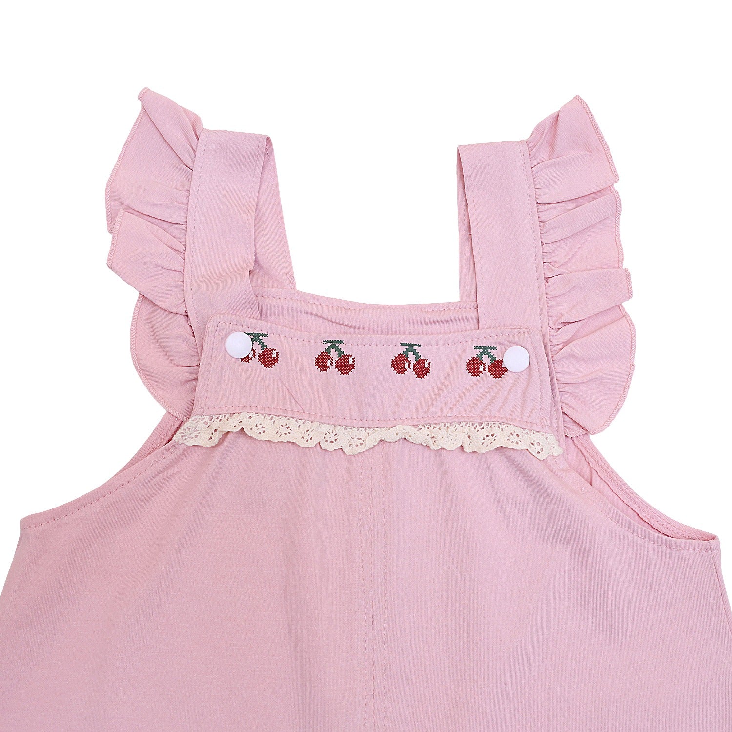 Girls Short Sleeves Dungaree with pockets