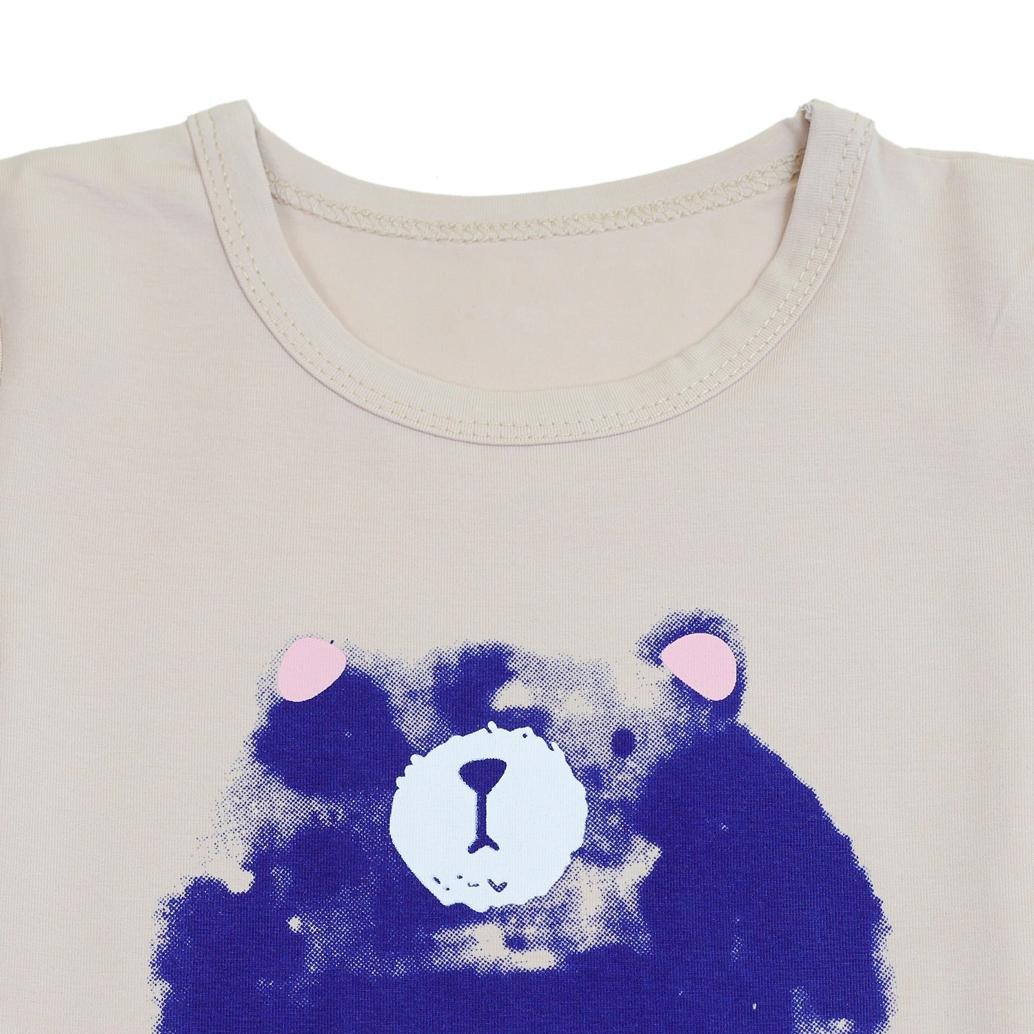 Bear print Half Sleeves Shorts Set for Boys