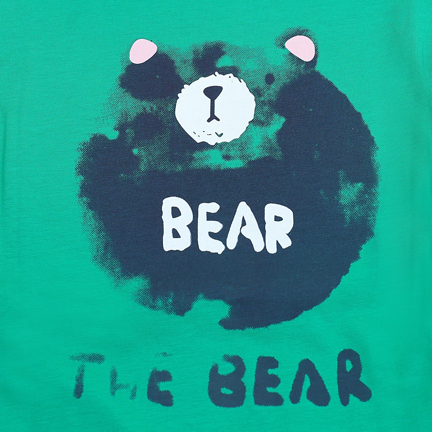 Bear print Half Sleeves Shorts Set for Boys