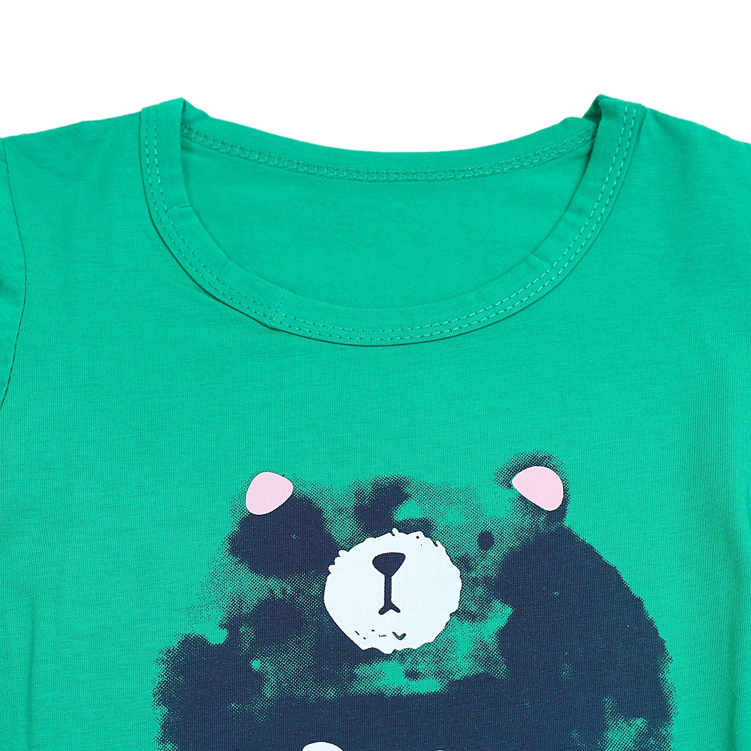 Bear print Half Sleeves Shorts Set for Boys