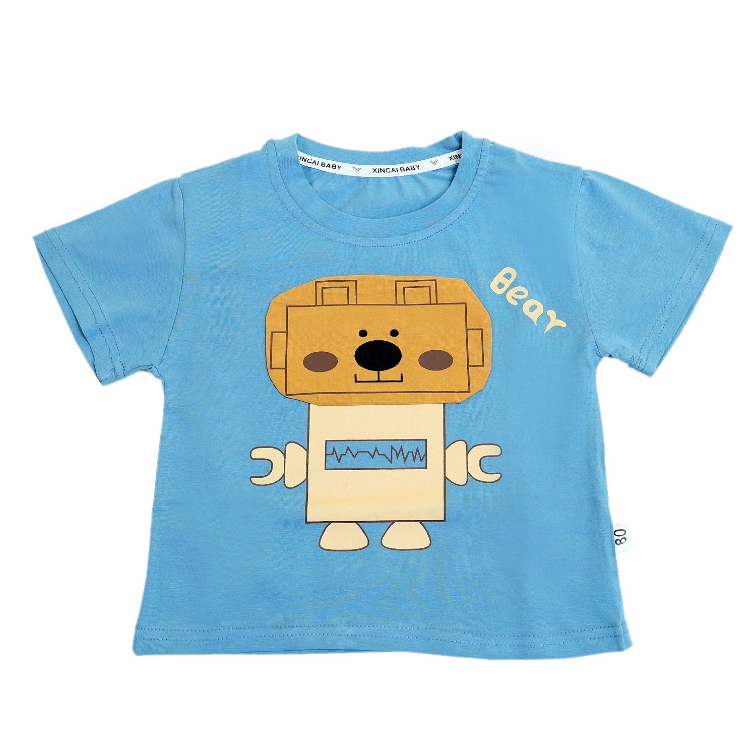 Boys Robot Shorts Set