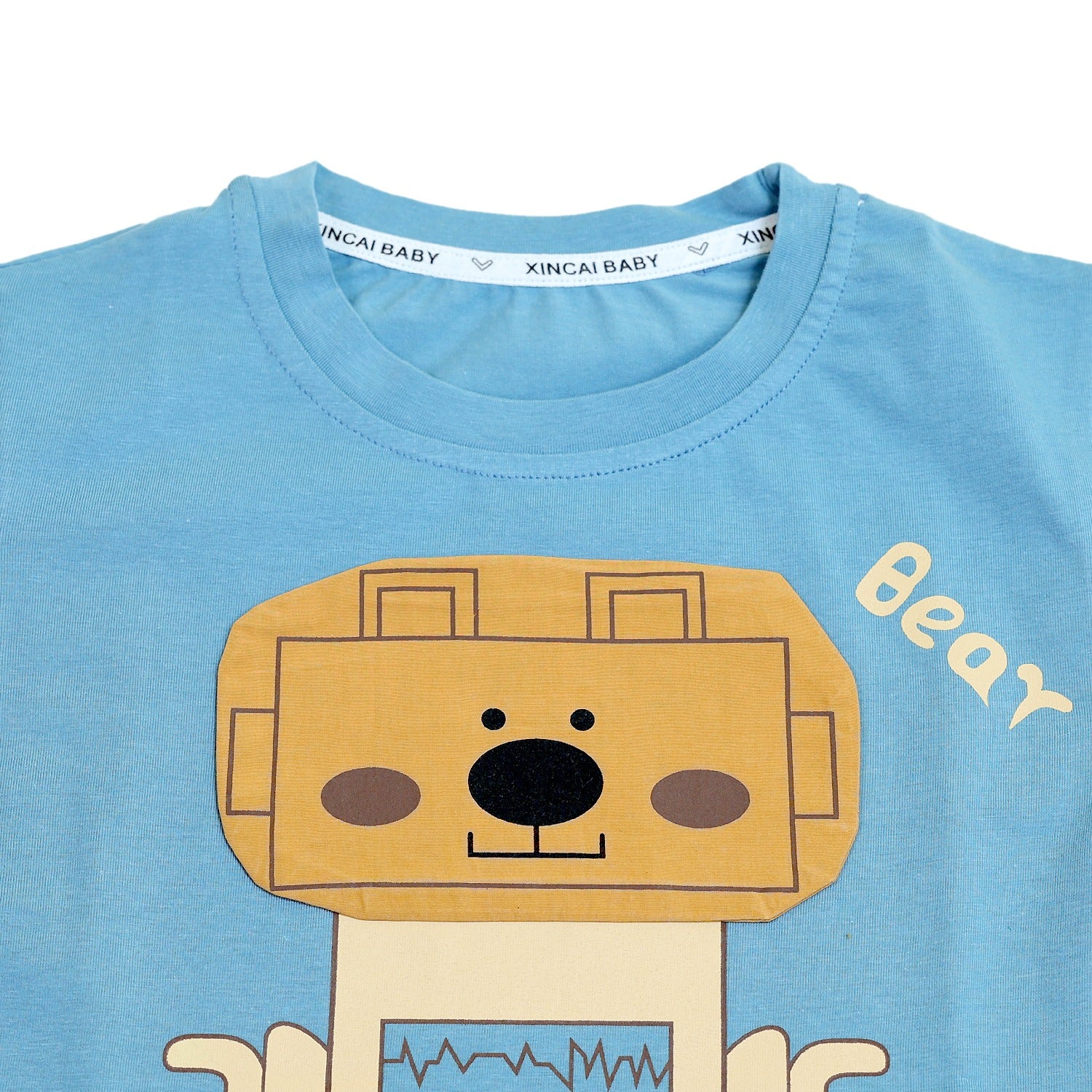 Boys Robot Shorts Set
