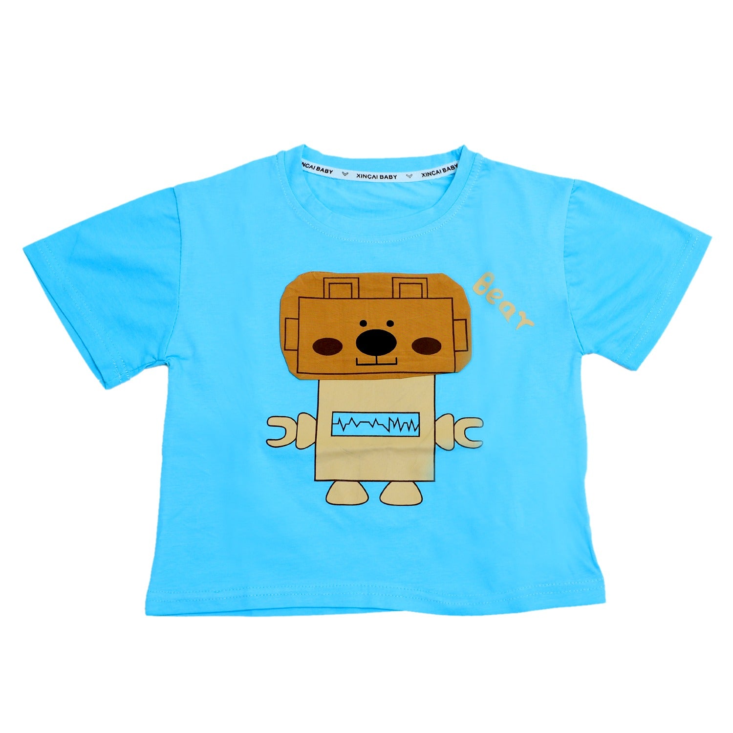 Boys Robot Shorts Set