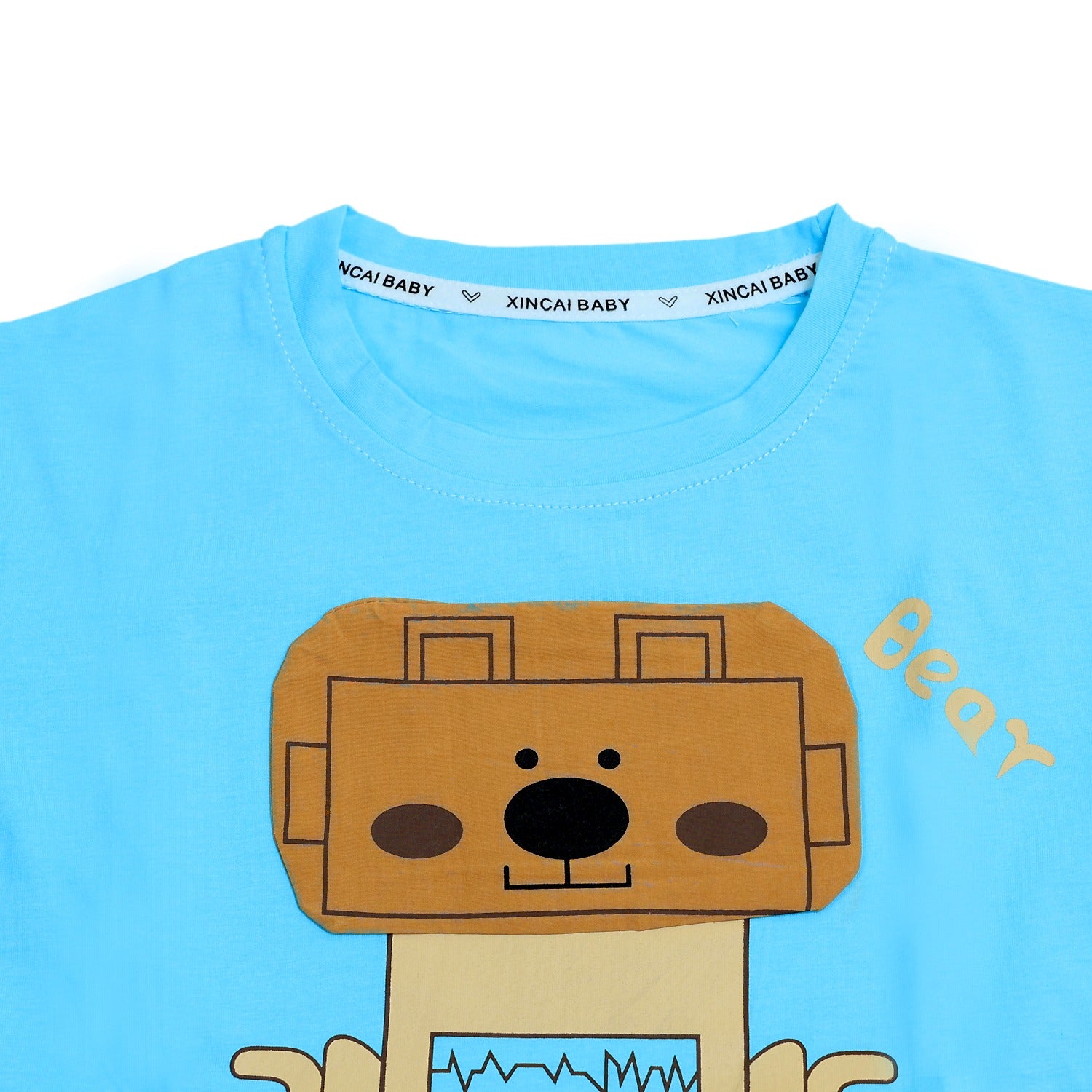 Boys Robot Shorts Set
