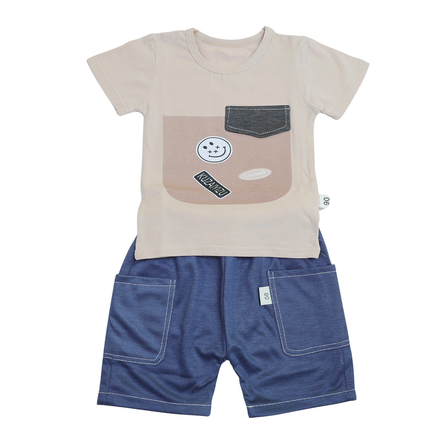 Smiley T- shirt with Shorts