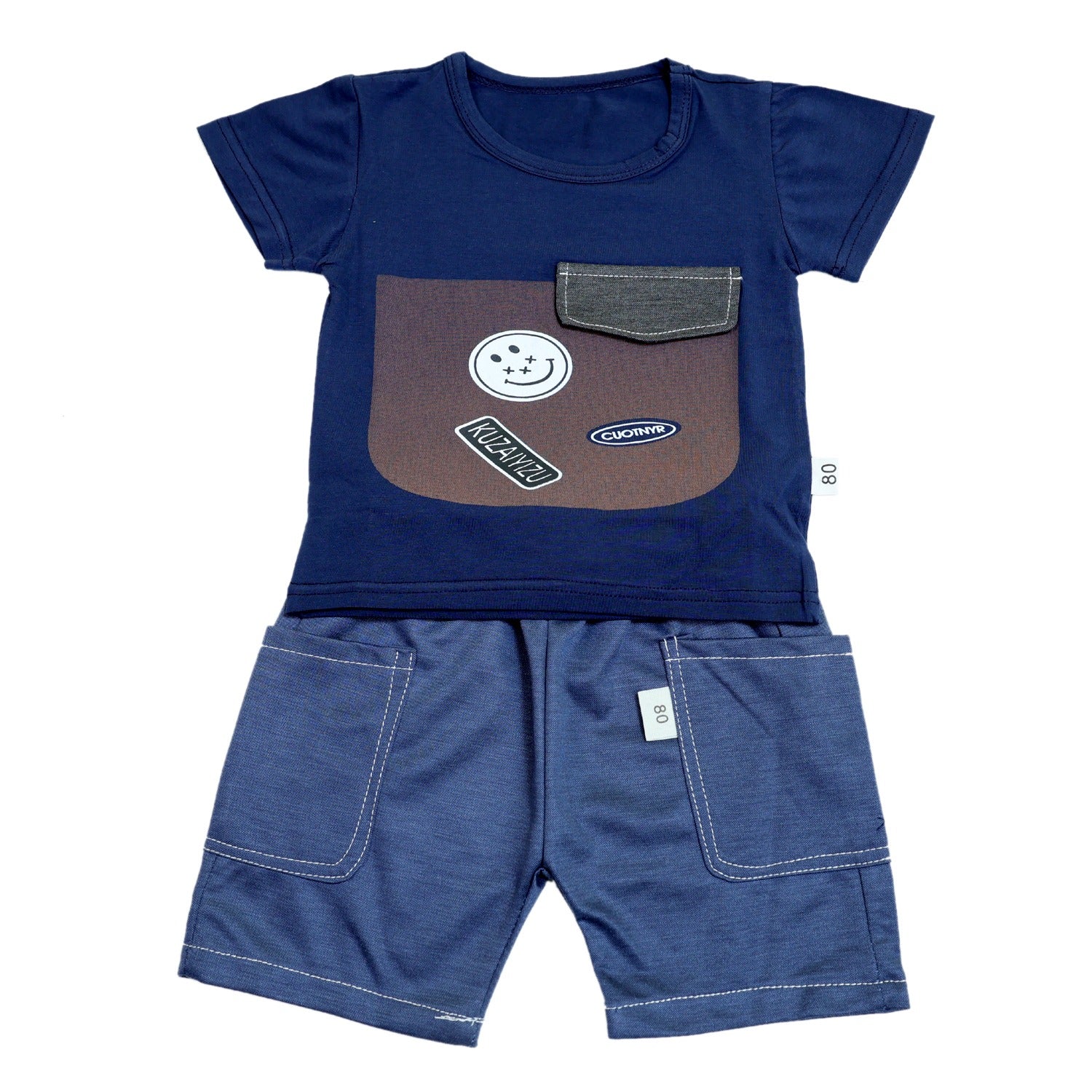 Smiley T- shirt with Shorts