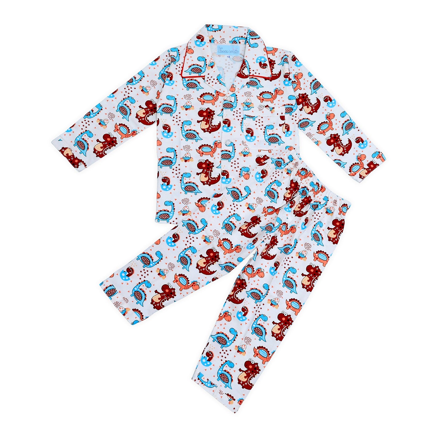 Dino Print Unisex Night Suit