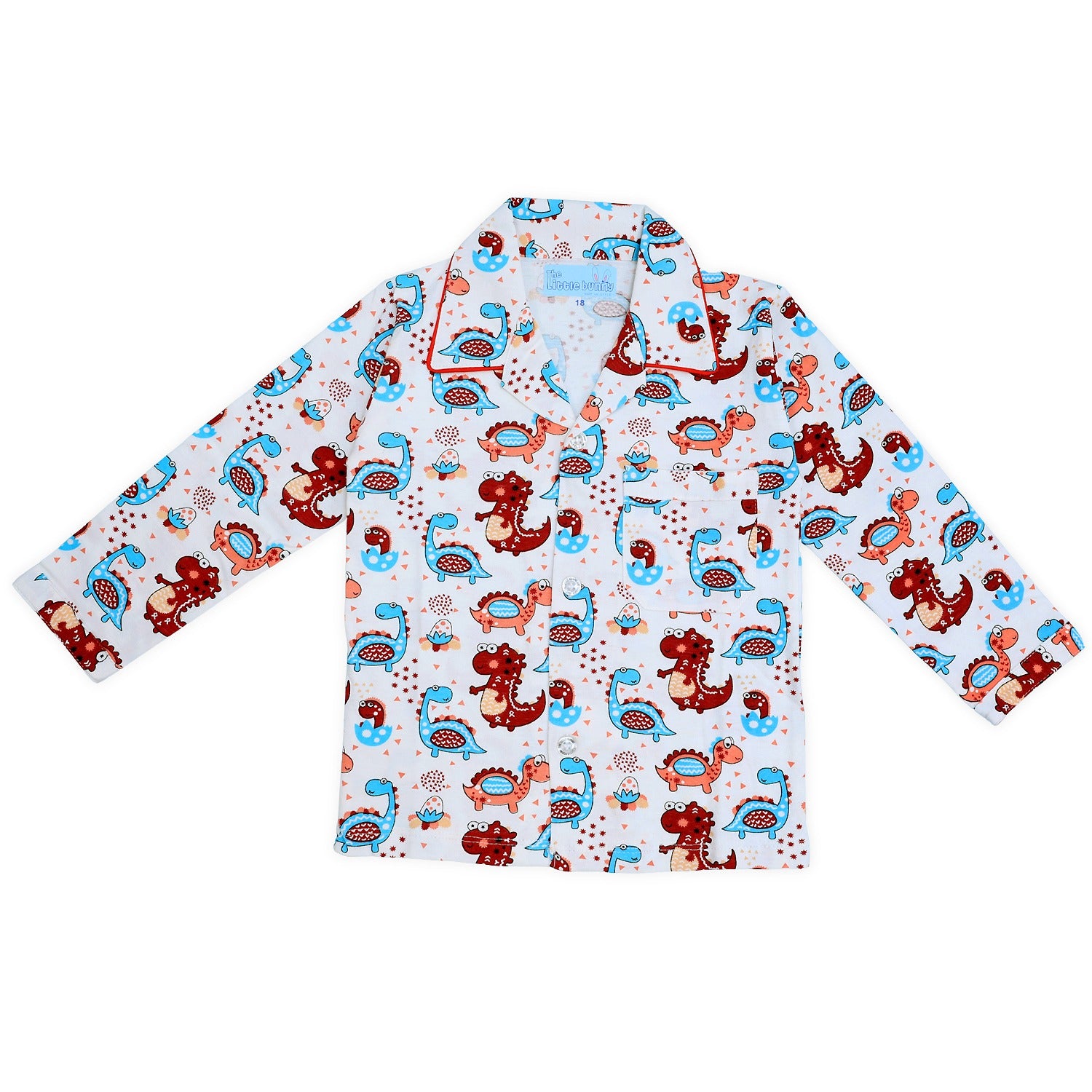 Dino Print Unisex Night Suit