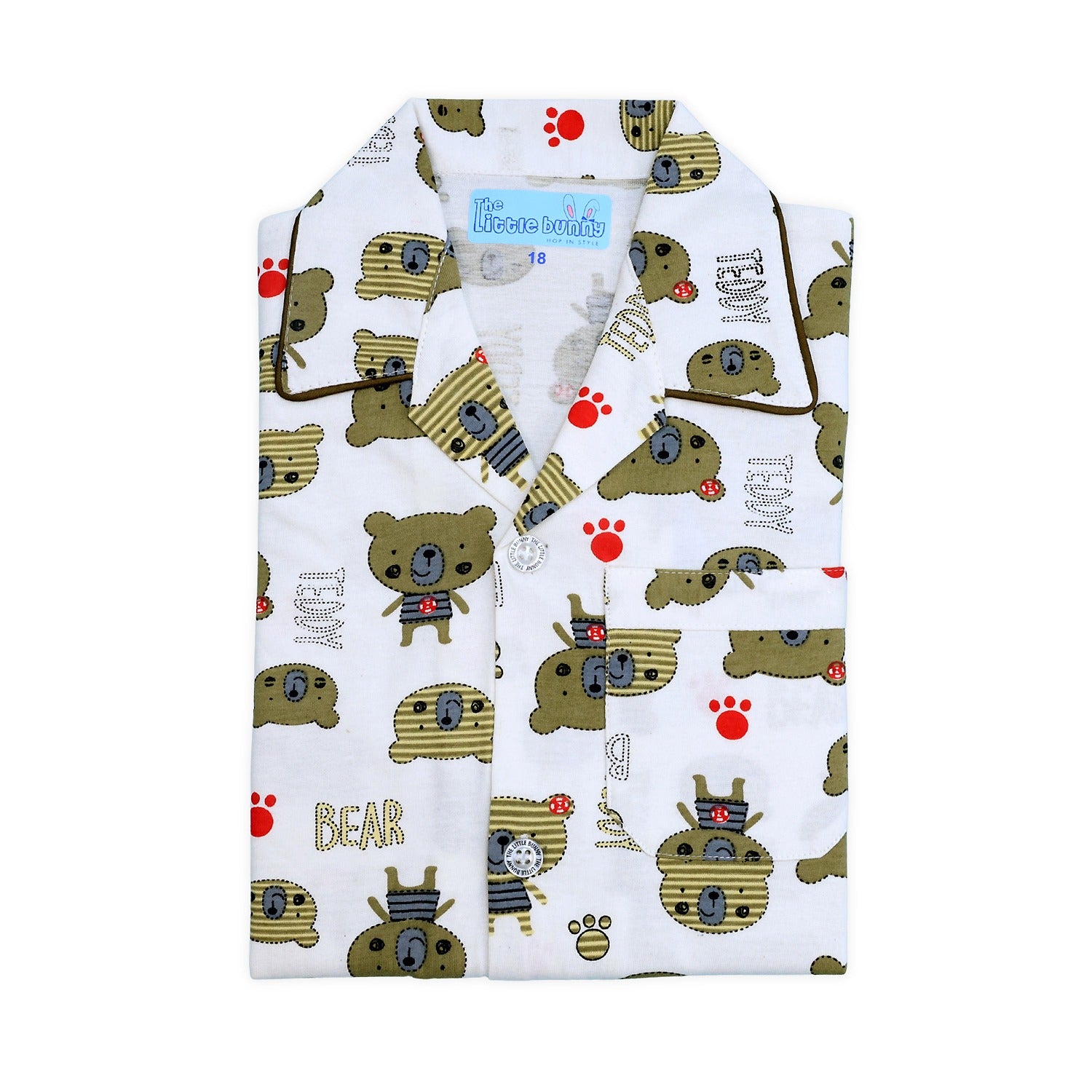 Teddy Bear Night Suit for Kids