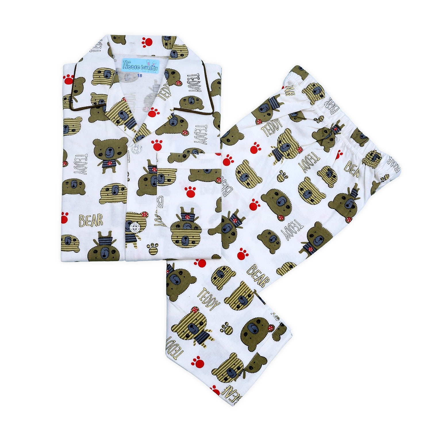 Teddy Bear Night Suit for Kids