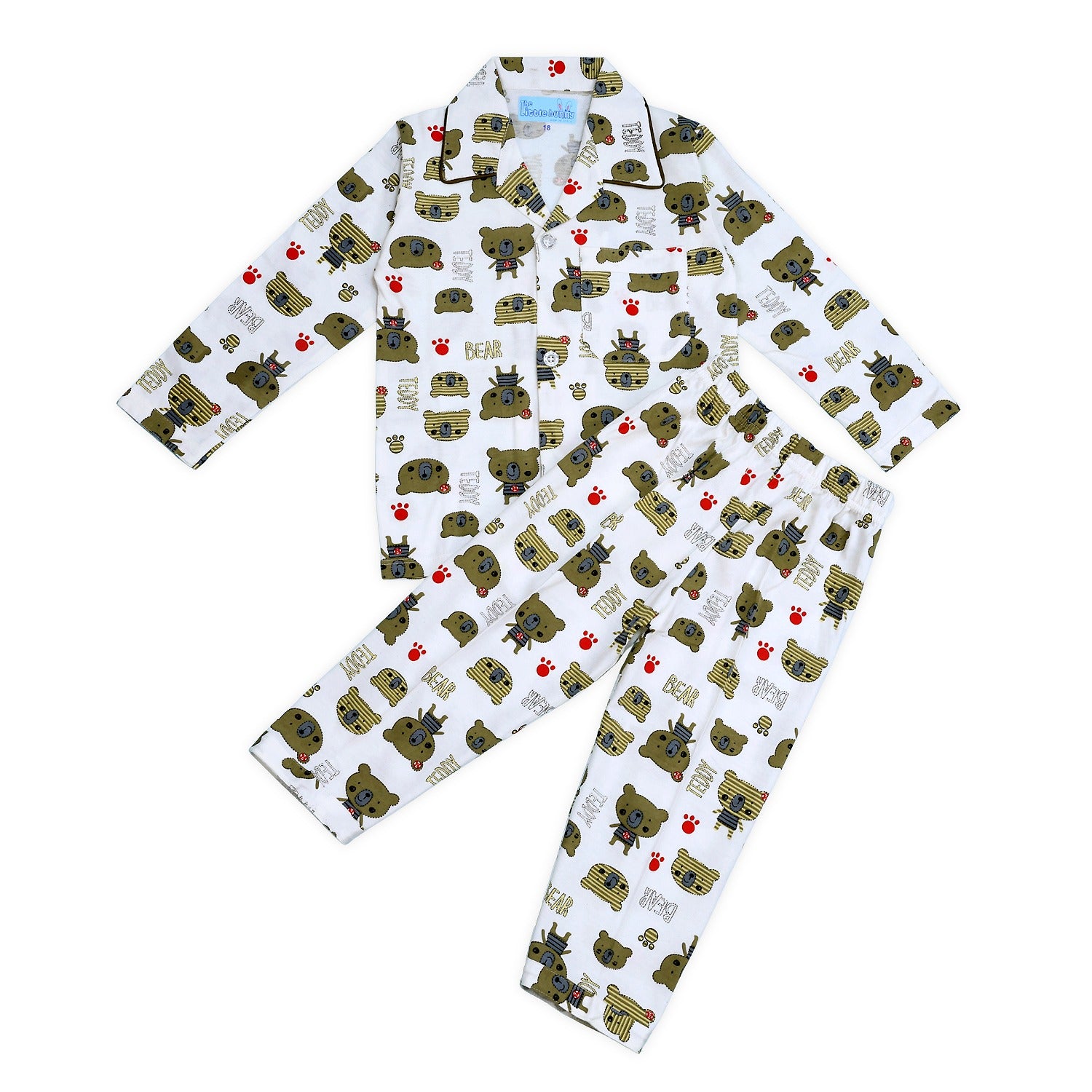Teddy Bear Night Suit for Kids