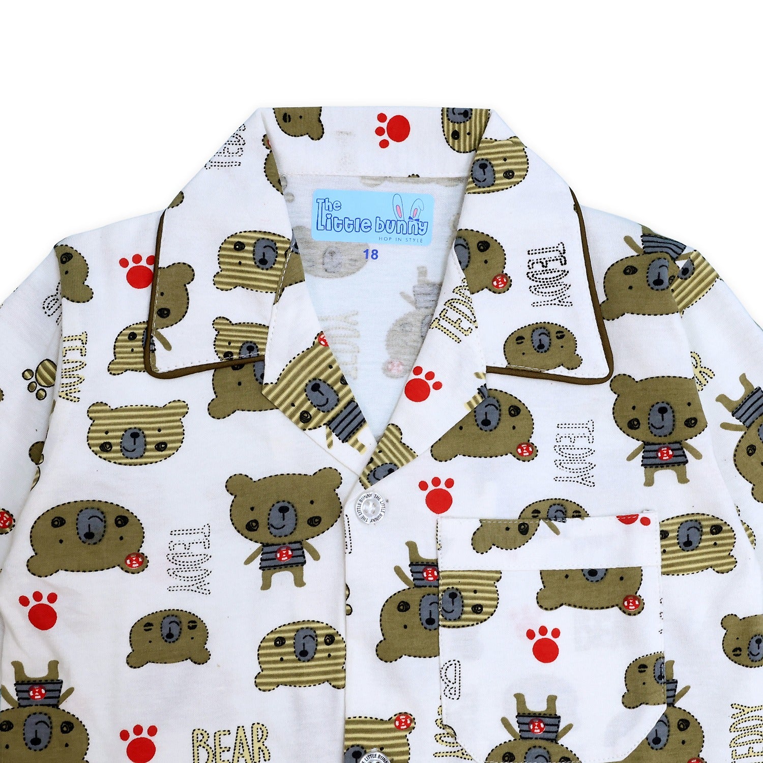 Teddy Bear Night Suit for Kids
