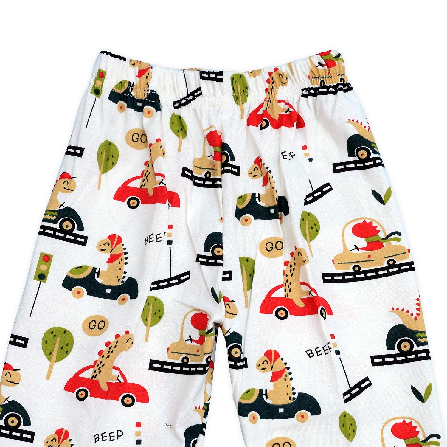 High on Car Dino kids unisex Hosiery Night suits
