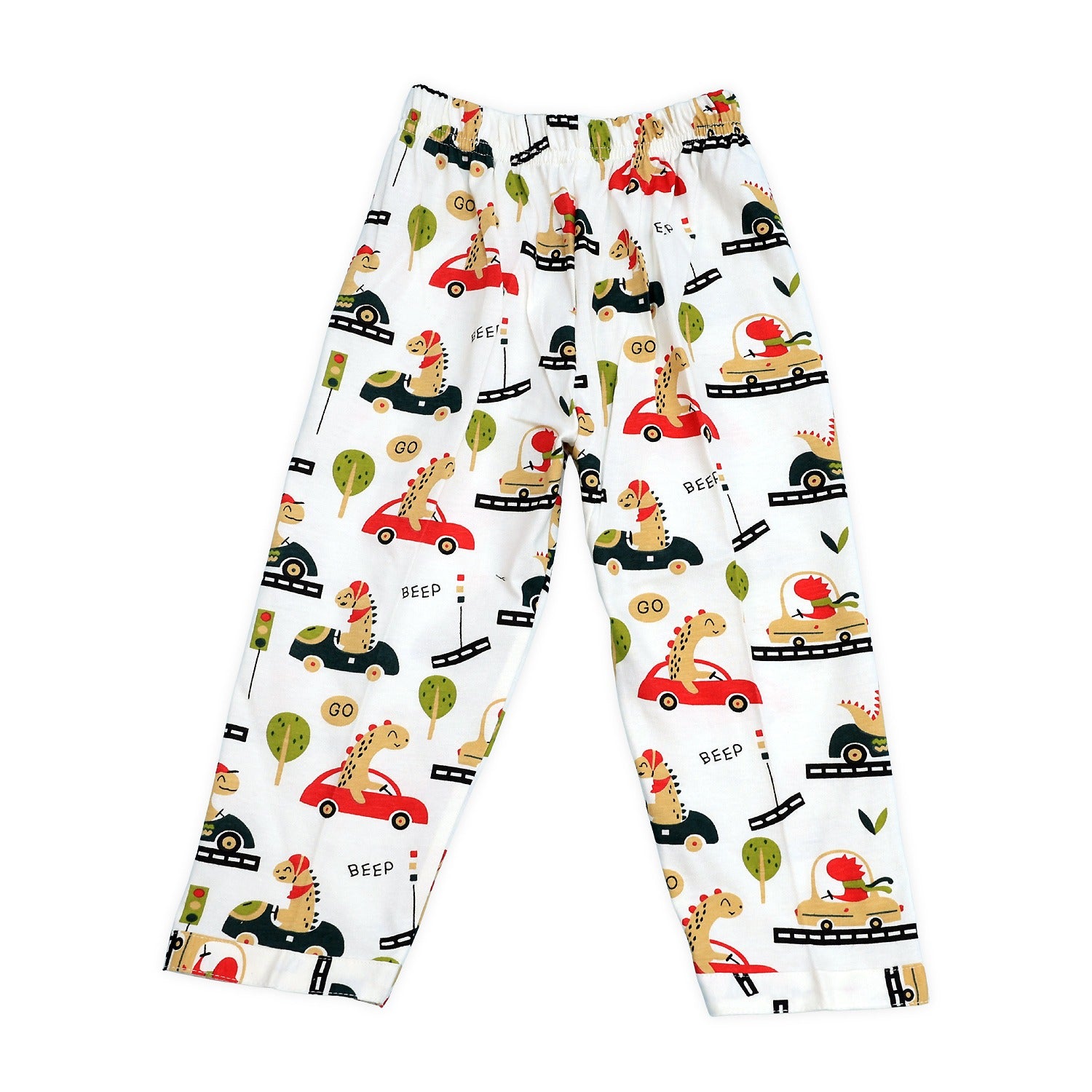 High on Car Dino kids unisex Hosiery Night suits