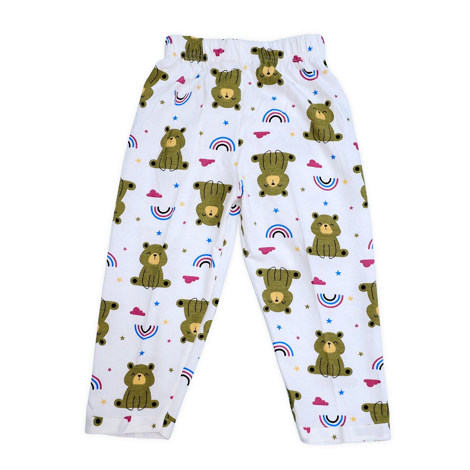 Happy Bear Print Unisex Night Suit