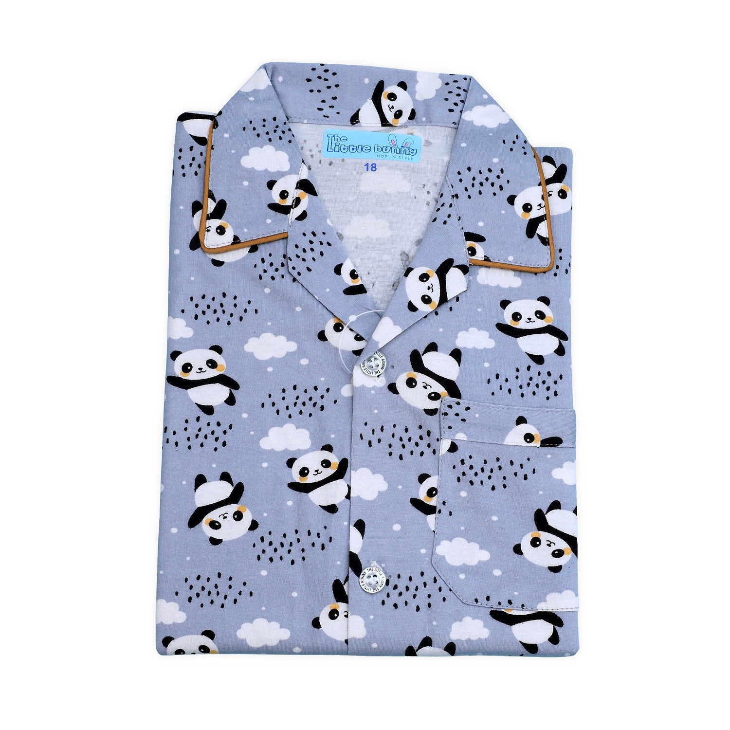 Kids Night Suit Panda Print
