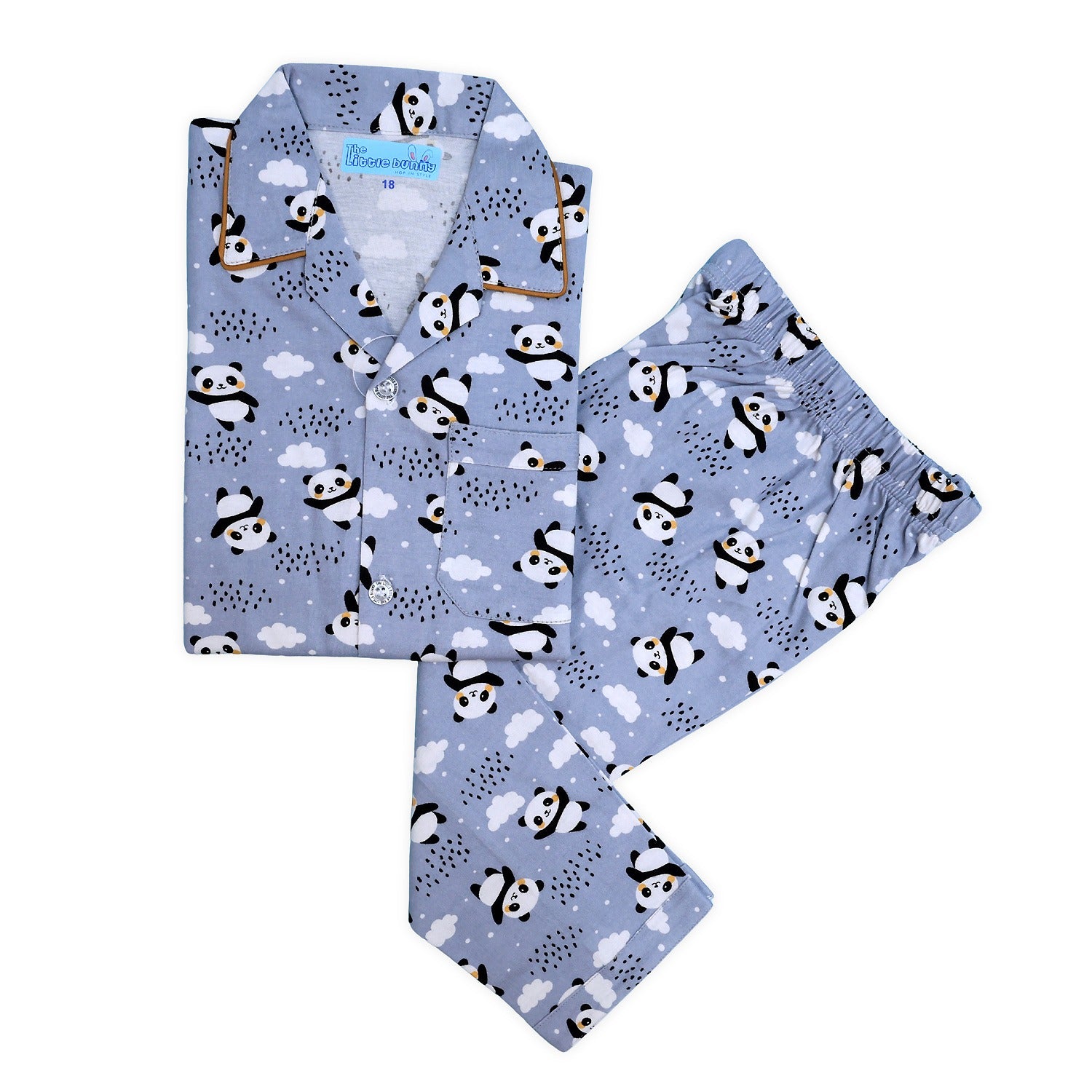 Kids Night Suit Panda Print