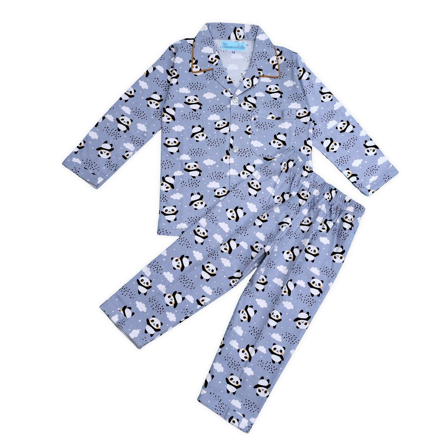 Kids Night Suit Panda Print