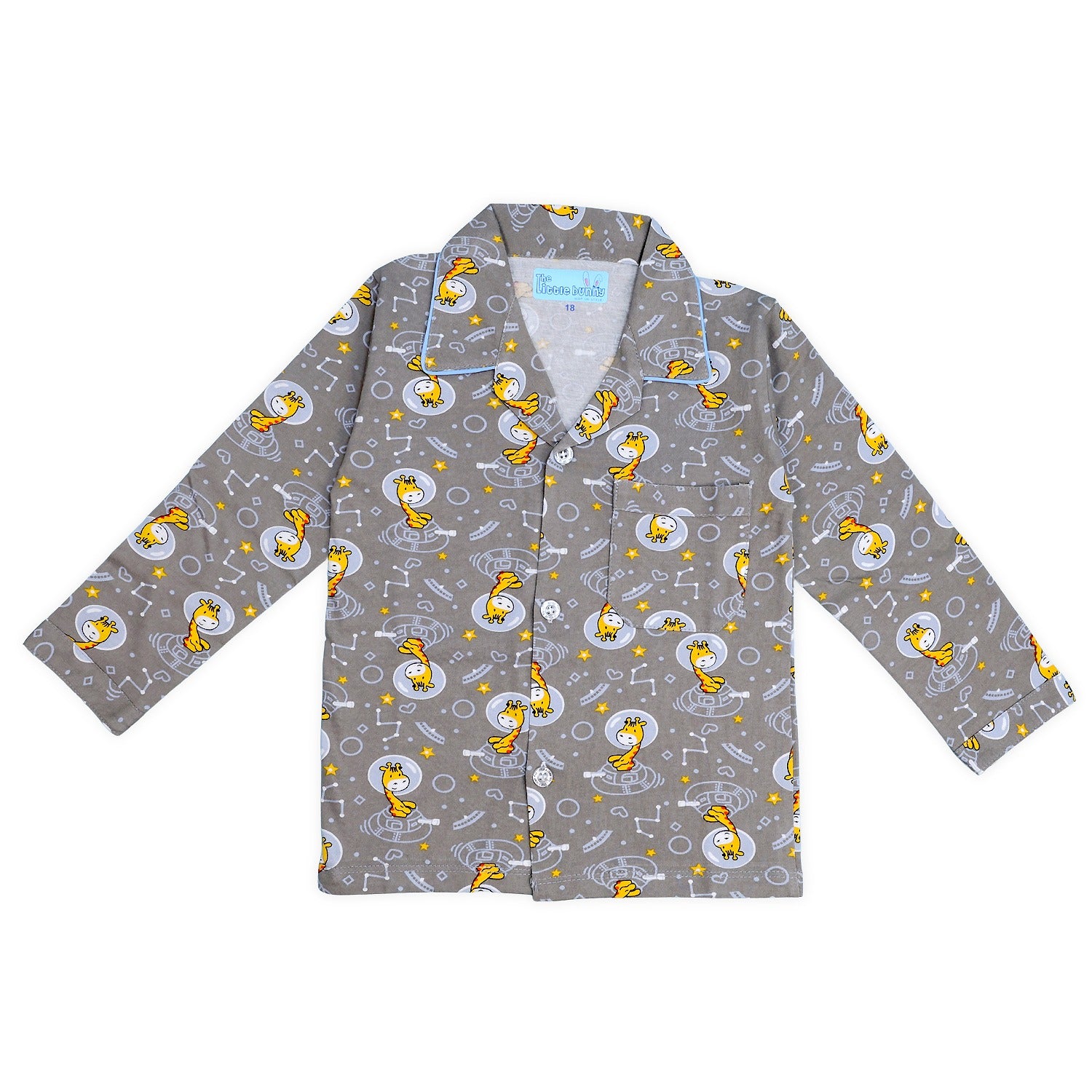 Kids unisex Giraffe print Night Suit