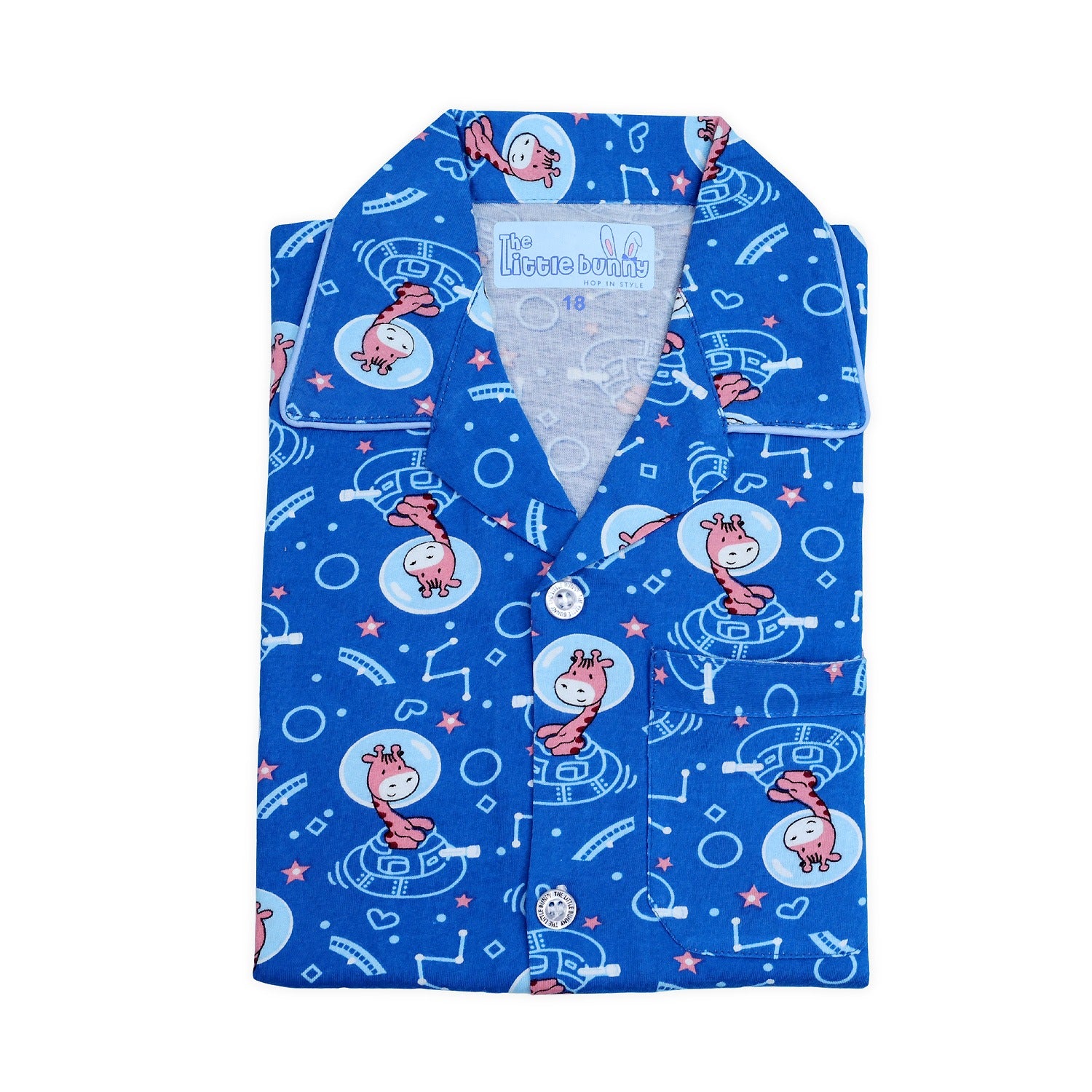 Kids unisex Giraffe print Night Suit