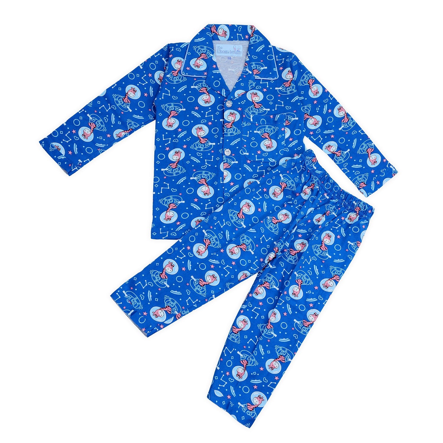 Kids unisex Giraffe print Night Suit