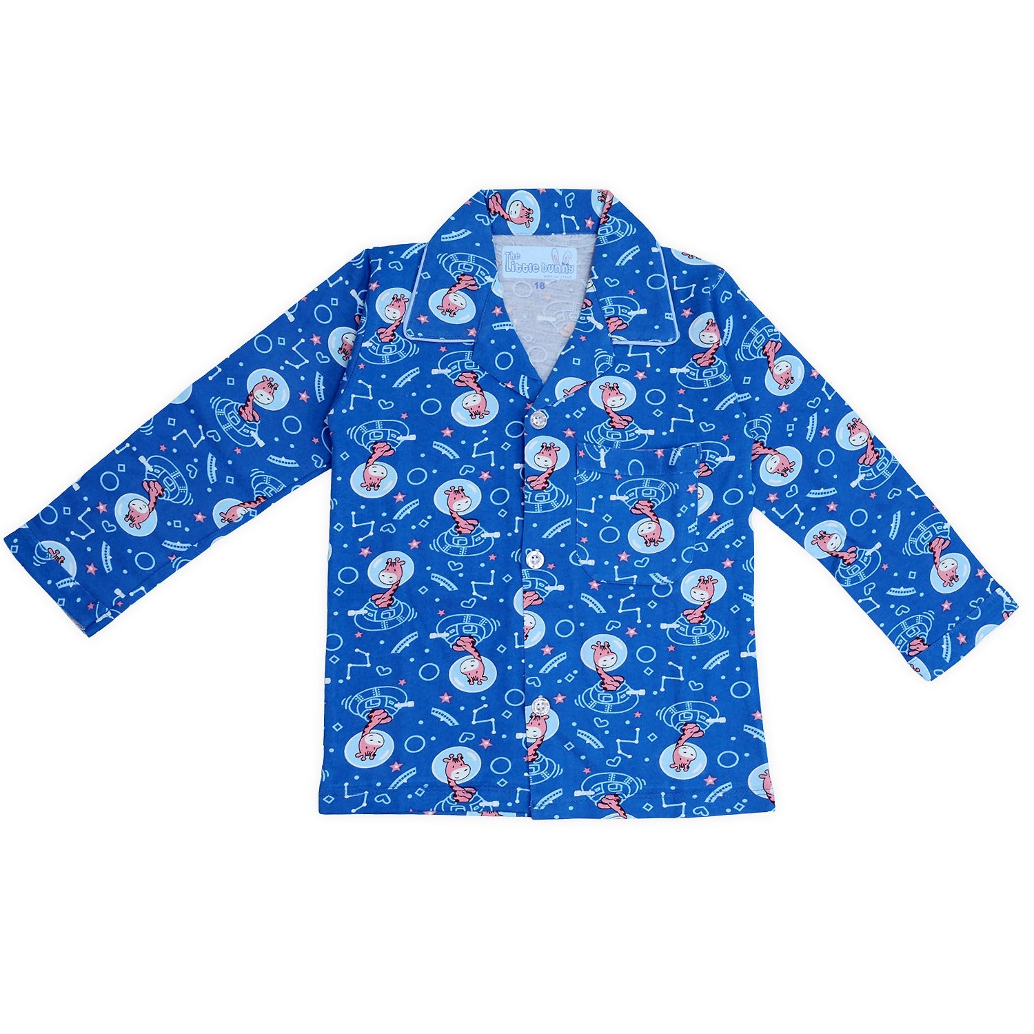 Kids unisex Giraffe print Night Suit