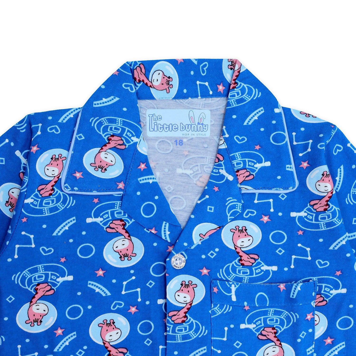 Kids unisex Giraffe print Night Suit