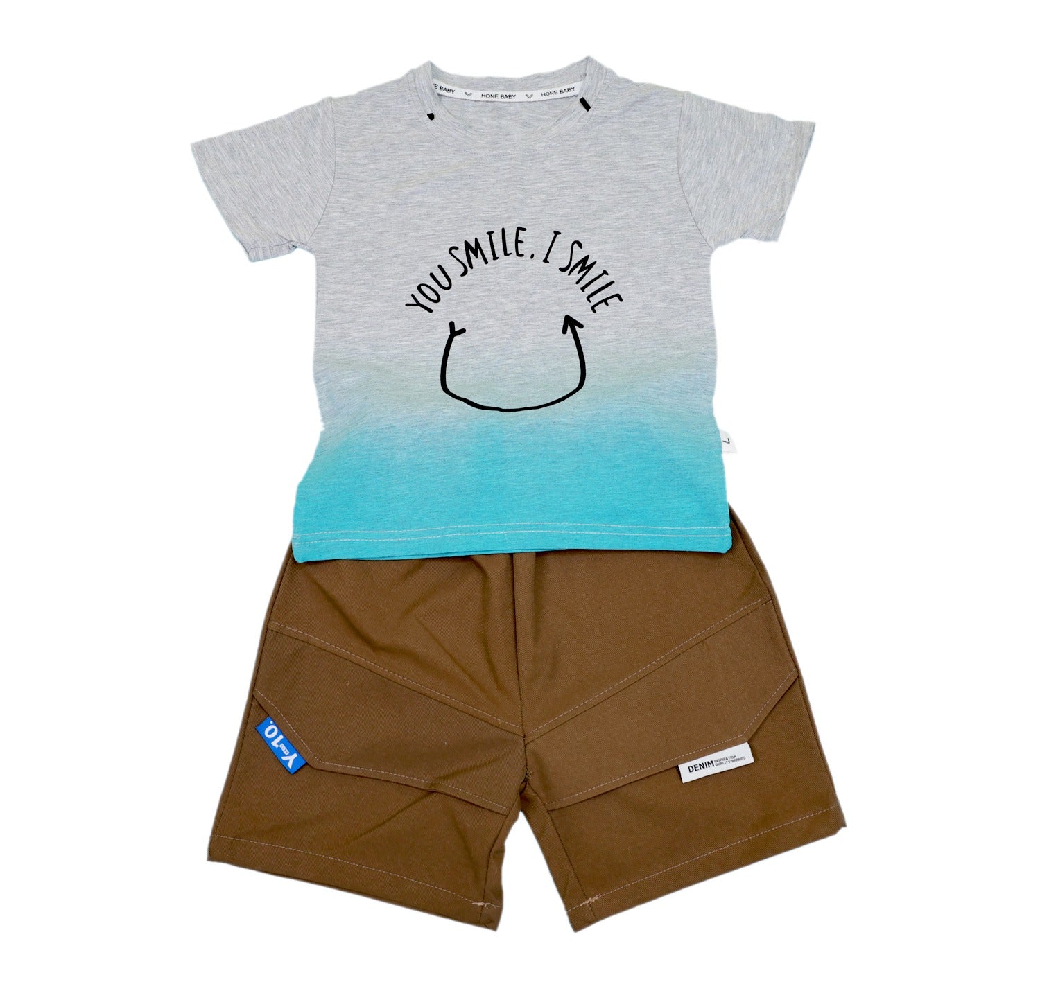 Boys Smile T-Shirt with Shorts