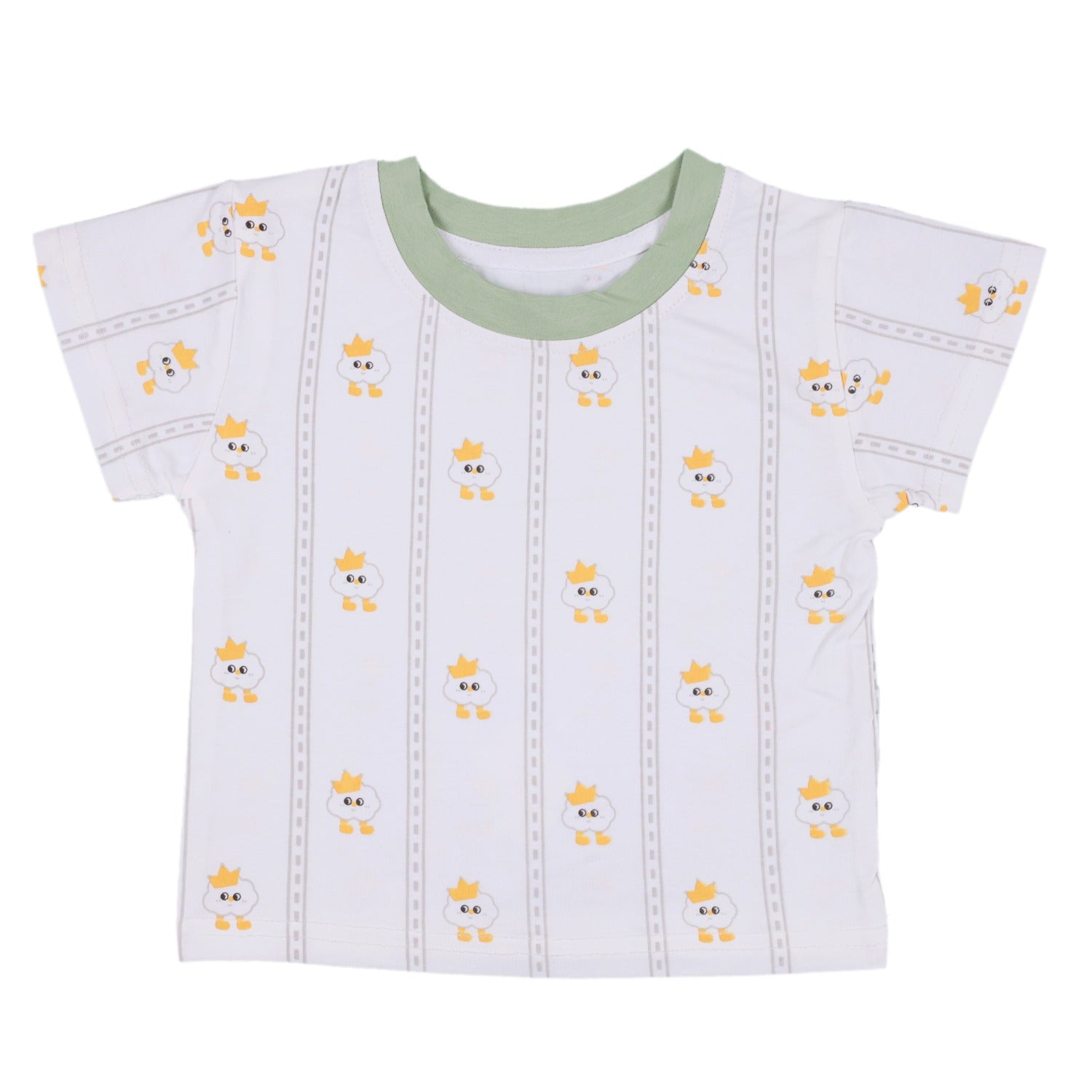 T-shirt and Dungaree with Hen Patch