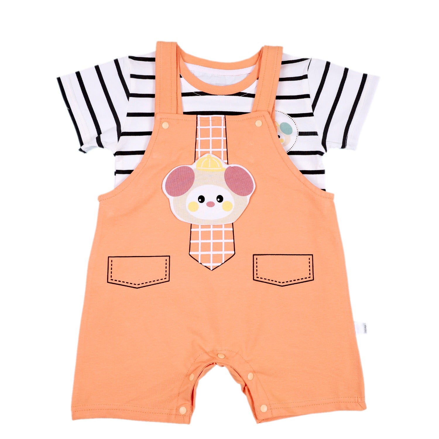 T-Shirt and Dungaree with Rat Patch