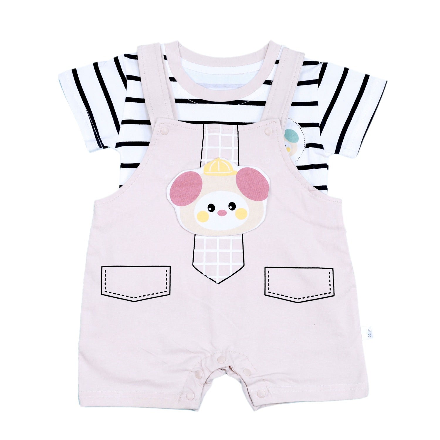 T-Shirt and Dungaree with Rat Patch