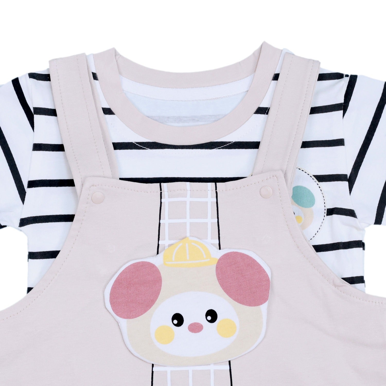 T-Shirt and Dungaree with Rat Patch