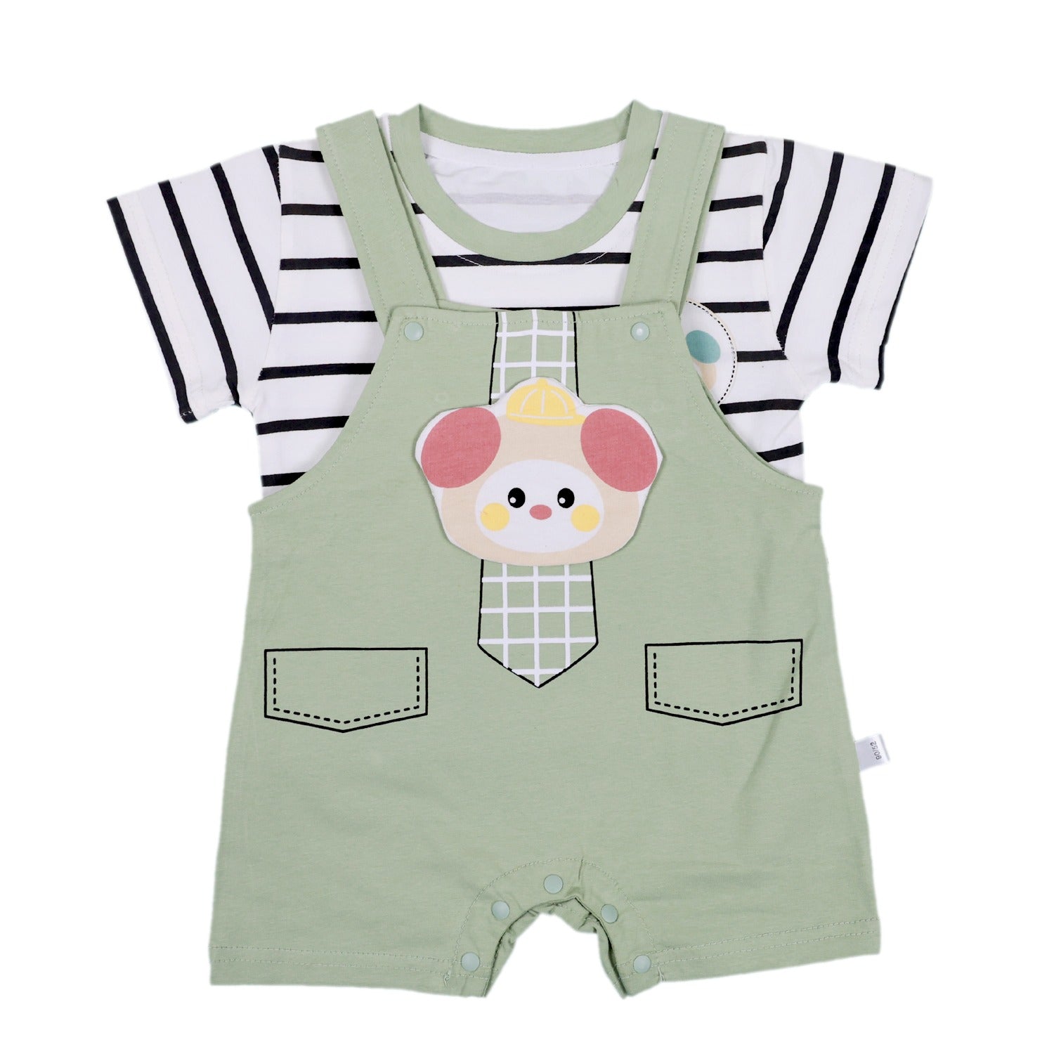 T-Shirt and Dungaree with Rat Patch
