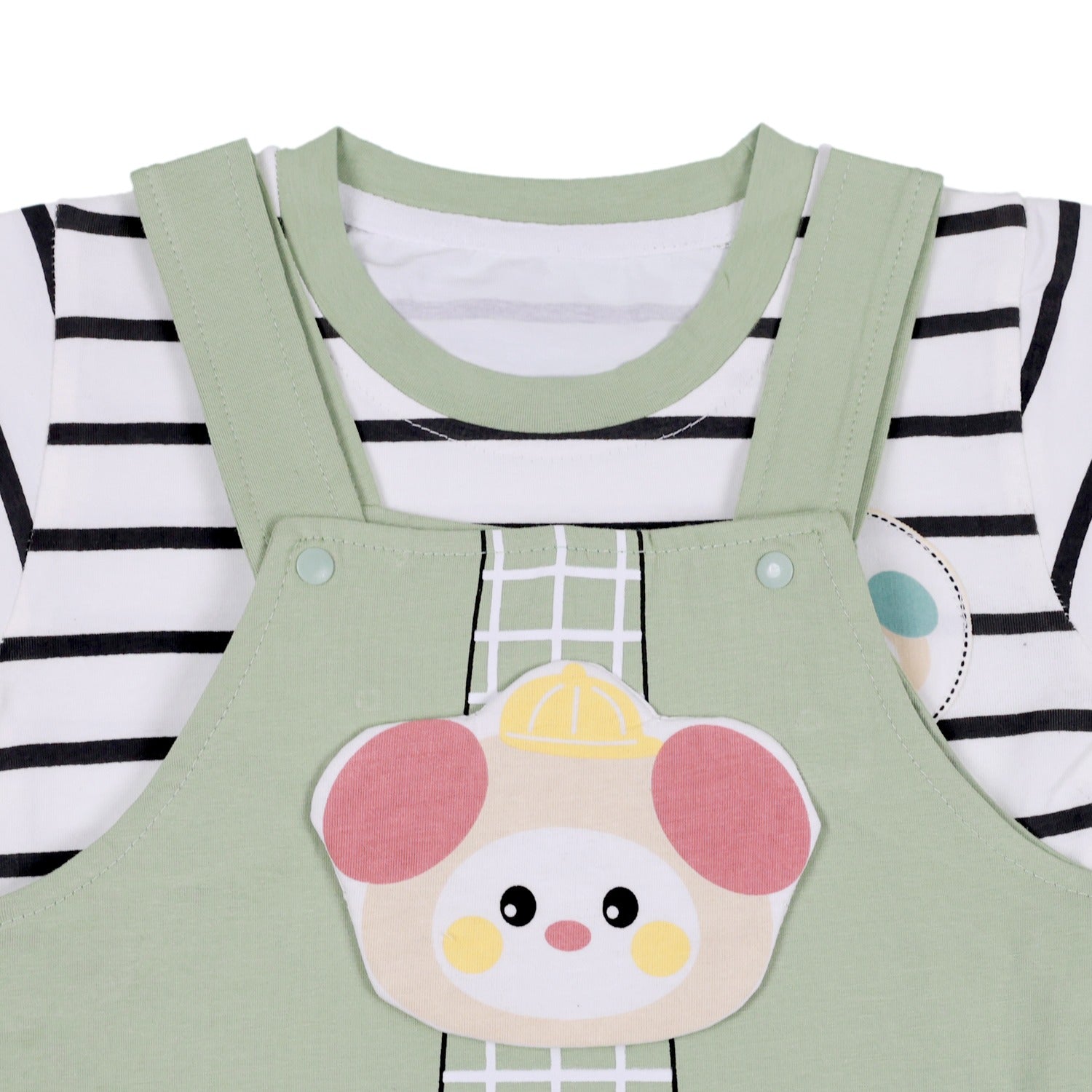 T-Shirt and Dungaree with Rat Patch