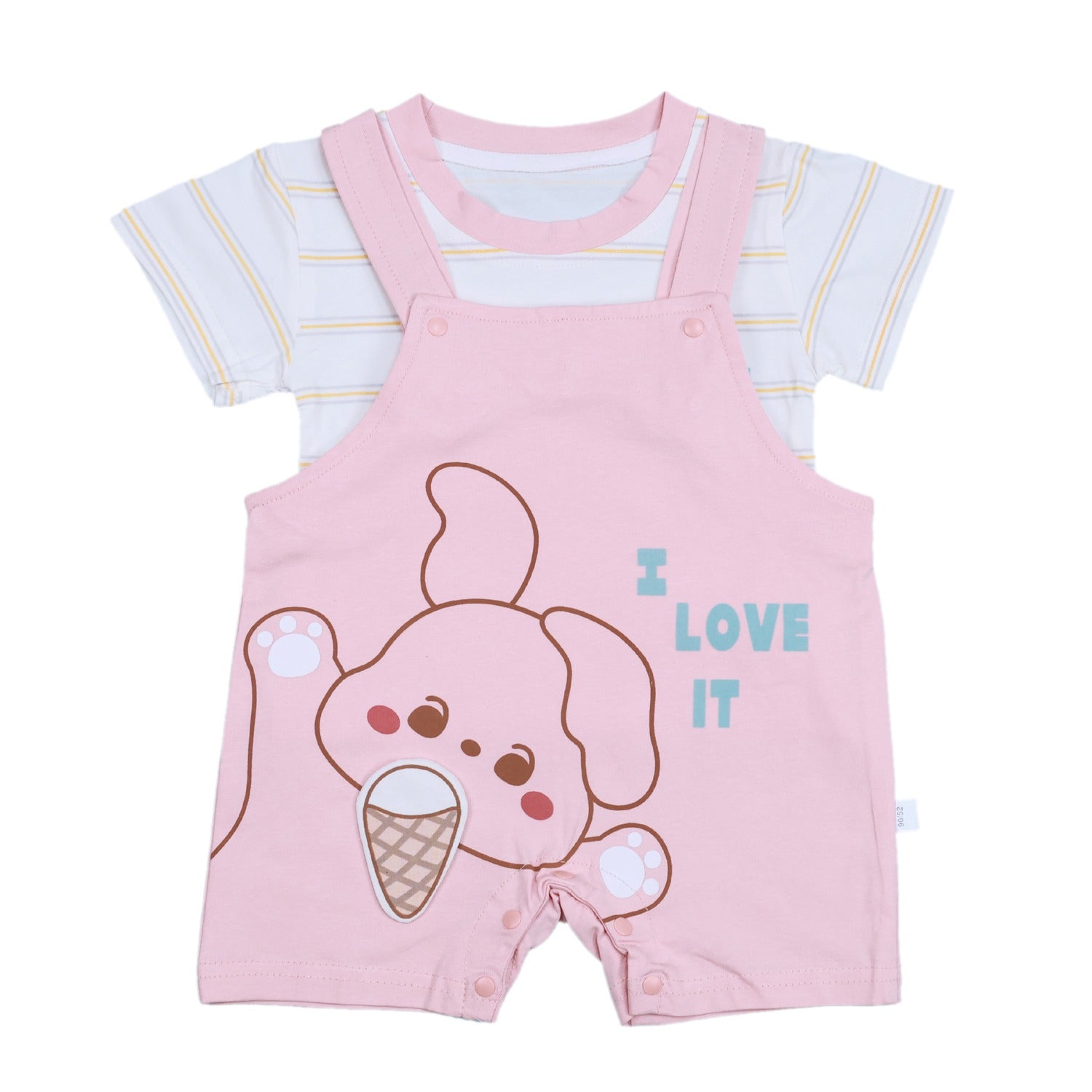 T-shirt and Dungaree with Bunny