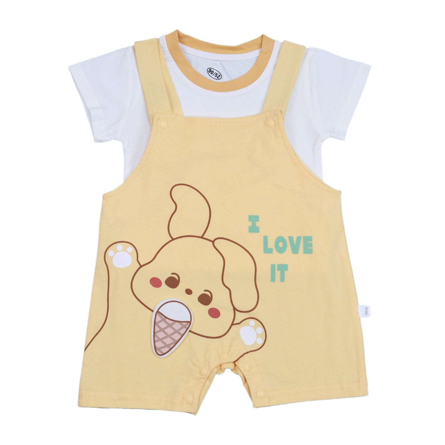 T-shirt and Dungaree with Bunny