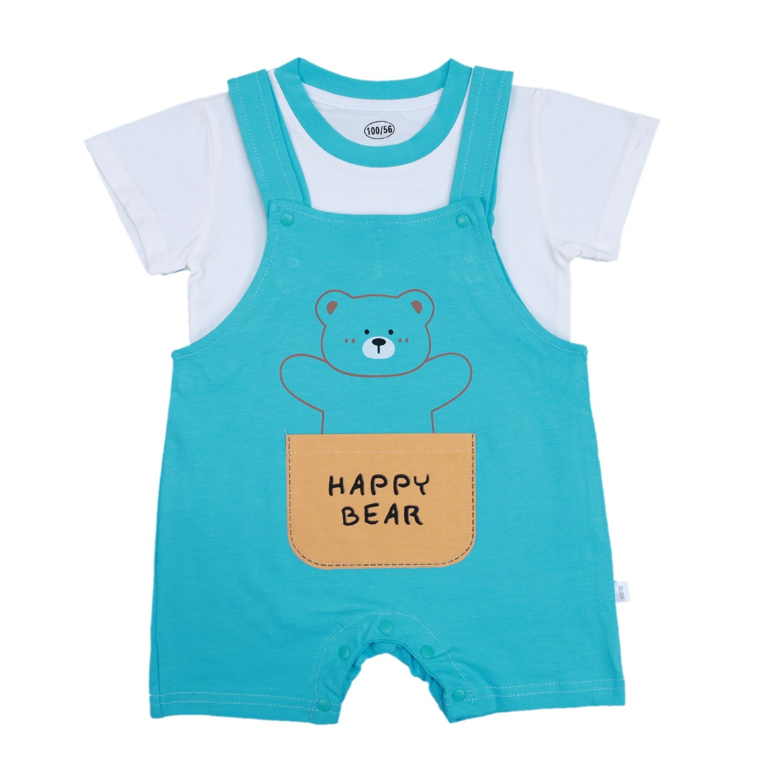 Happy Bear T- shirt with Dungaree