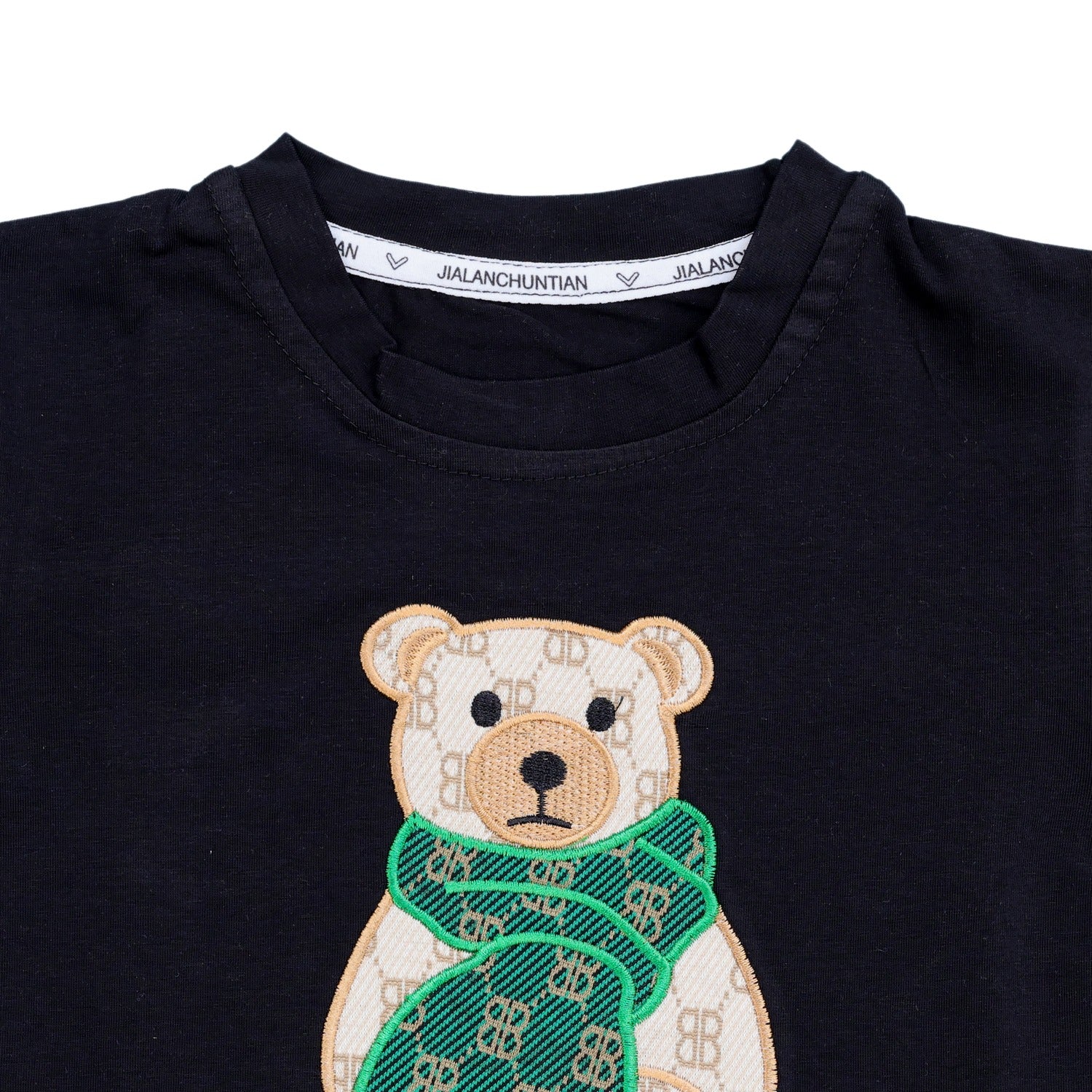 Boys Summer Set With Bear Patch