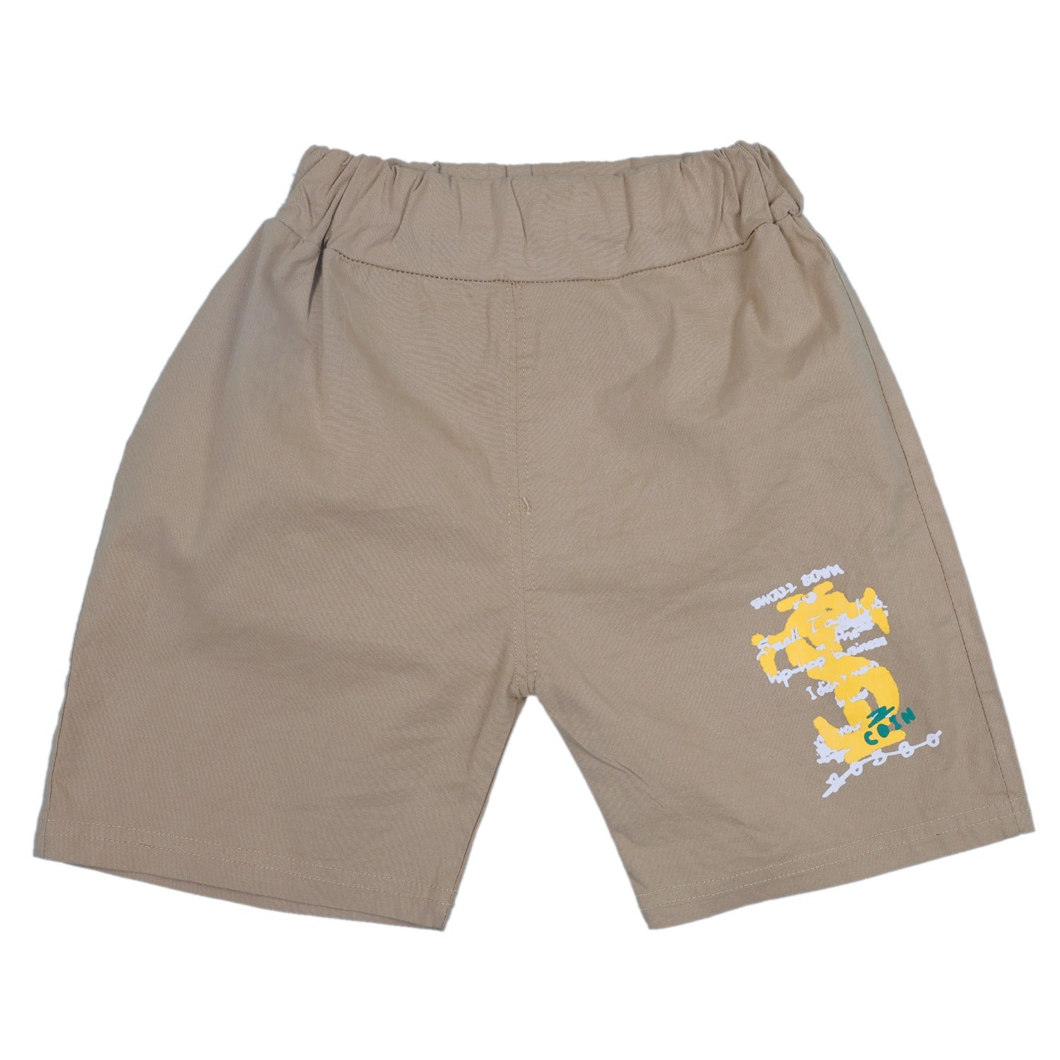 Summer Set with Cartoon Prints on T-Shirt