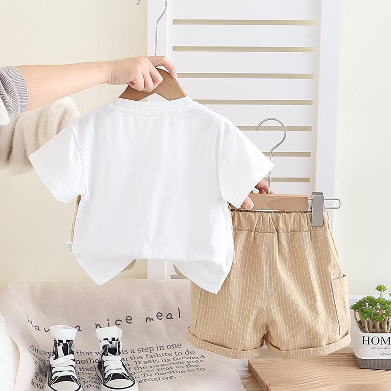 Summer Shorts Set with Waist coat