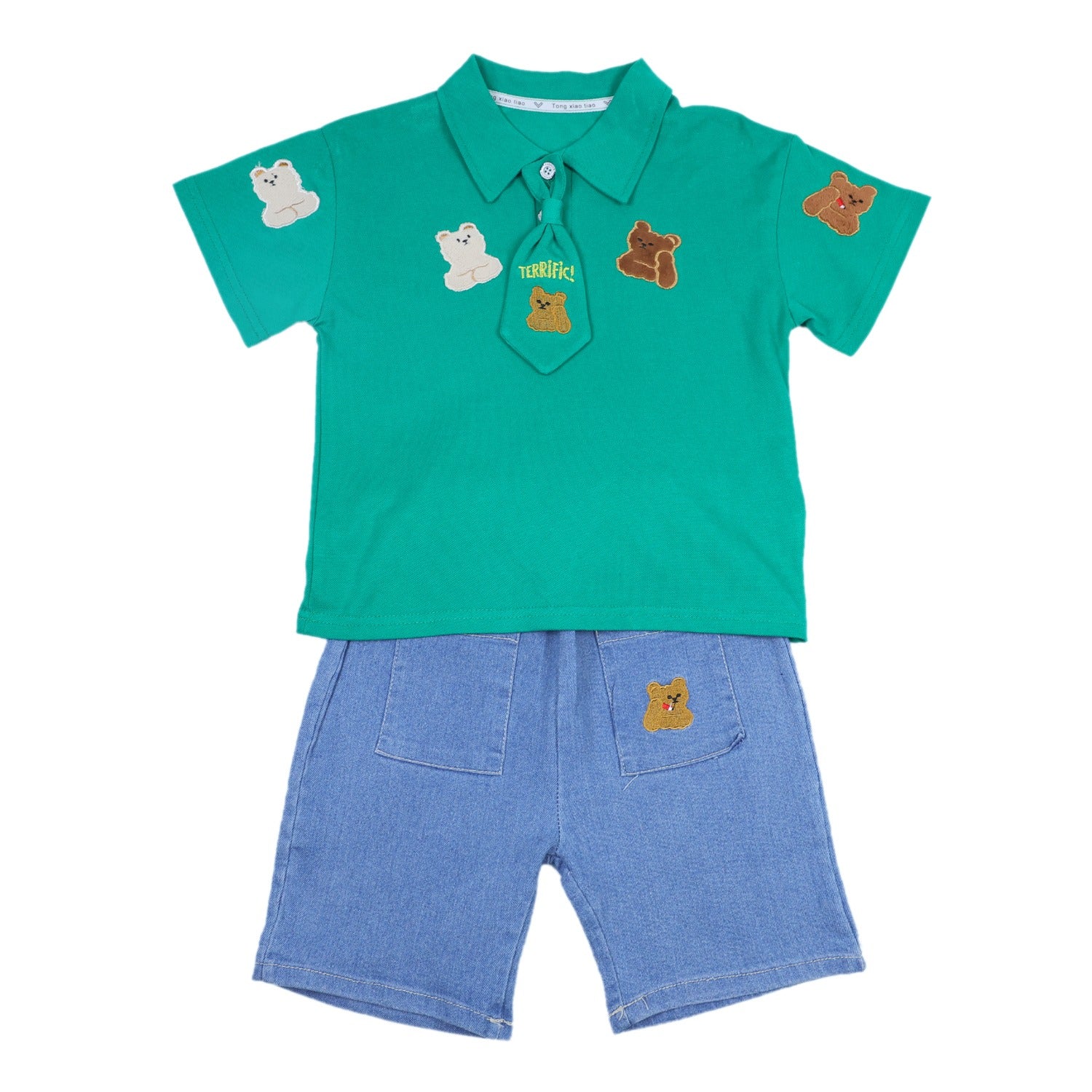 Summer Shorts set With Tie