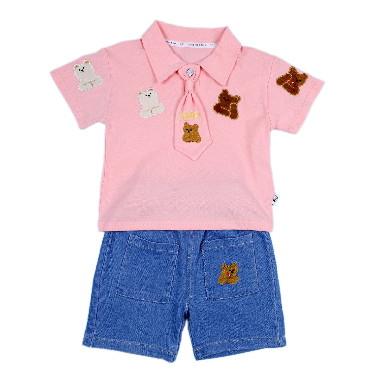 Summer Shorts set With Tie